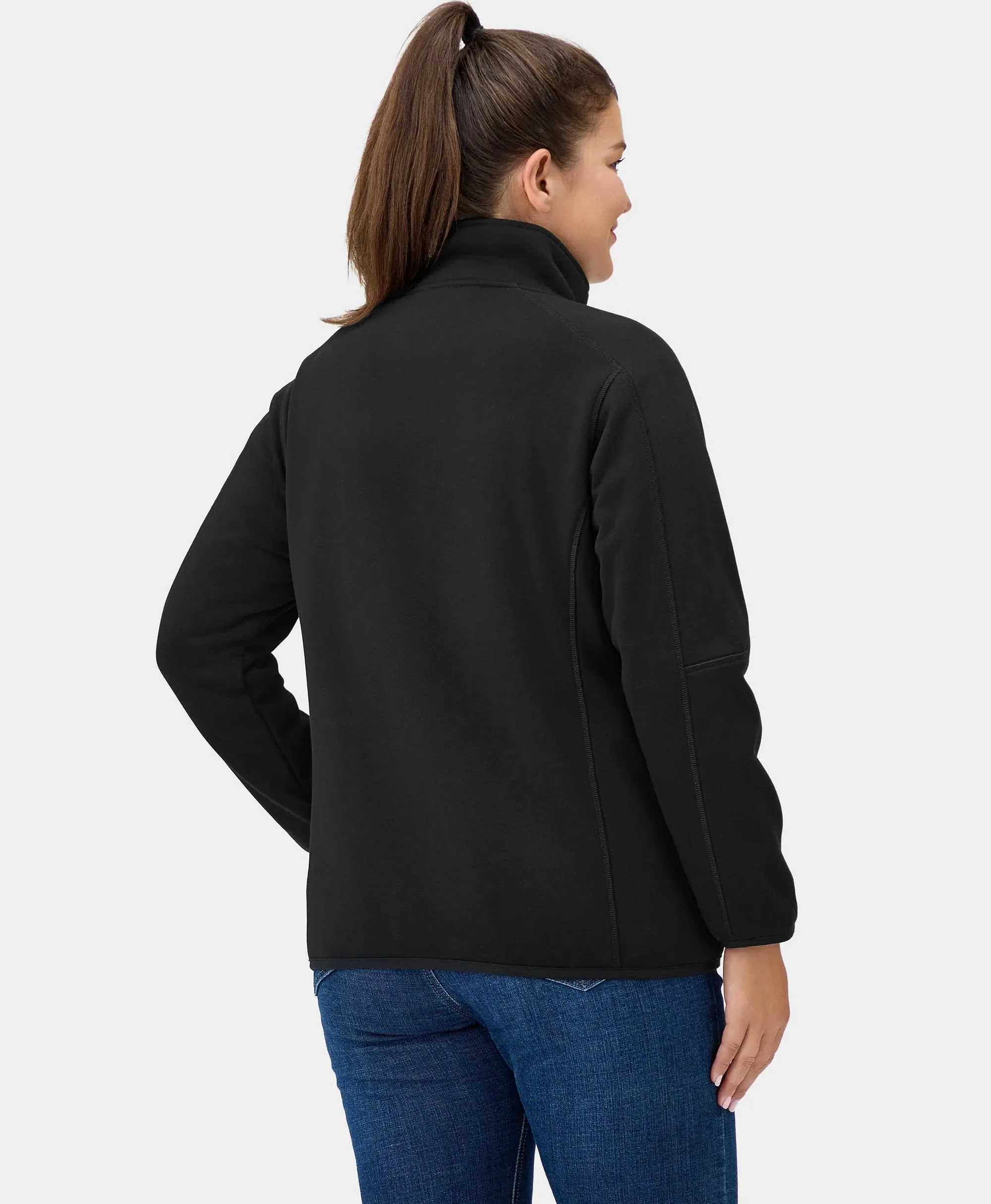 Florence Women's Heated Fleece Jacket - Black (Apparel Only) sold by Ororo product image thumbnail 5