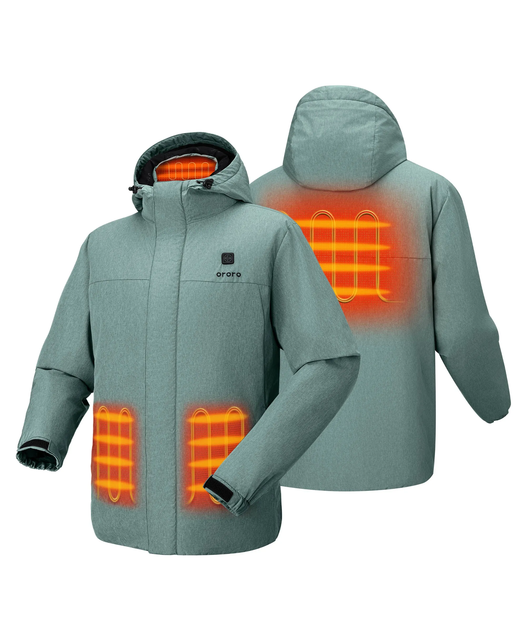 Men's Thermolite Heated Padded Jacket (Apparel Only) sold by Ororo product image thumbnail 2