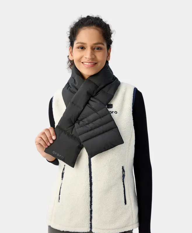 (Open-box) Unisex Heated Puffer Down Scarf sold by Ororo