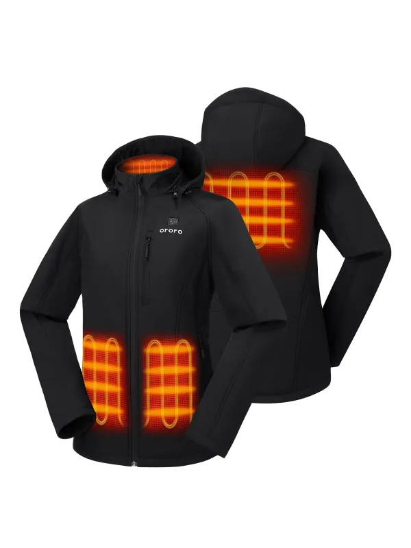 (Open-box) Paragon Women's Heated Jacket - Black(Battery Set Not Included) sold by Ororo