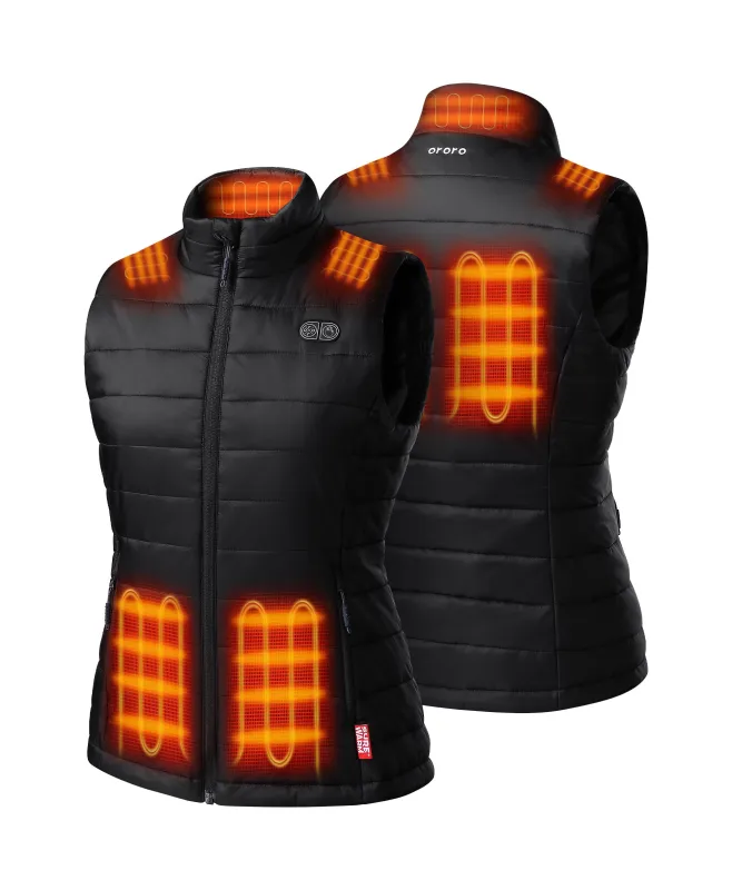(Open-box) SureWarm® Women's 7-Zone Dual-Control Classic Pro Heated Vest(Battery Set Not Included) sold by Ororo