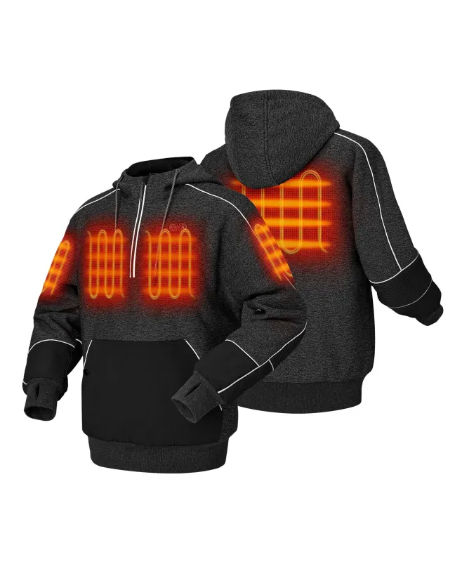 (Open-box) Wayne Men's 5-Zone Heated Pullover Hoodie(Battery Set Not Included) sold by Ororo