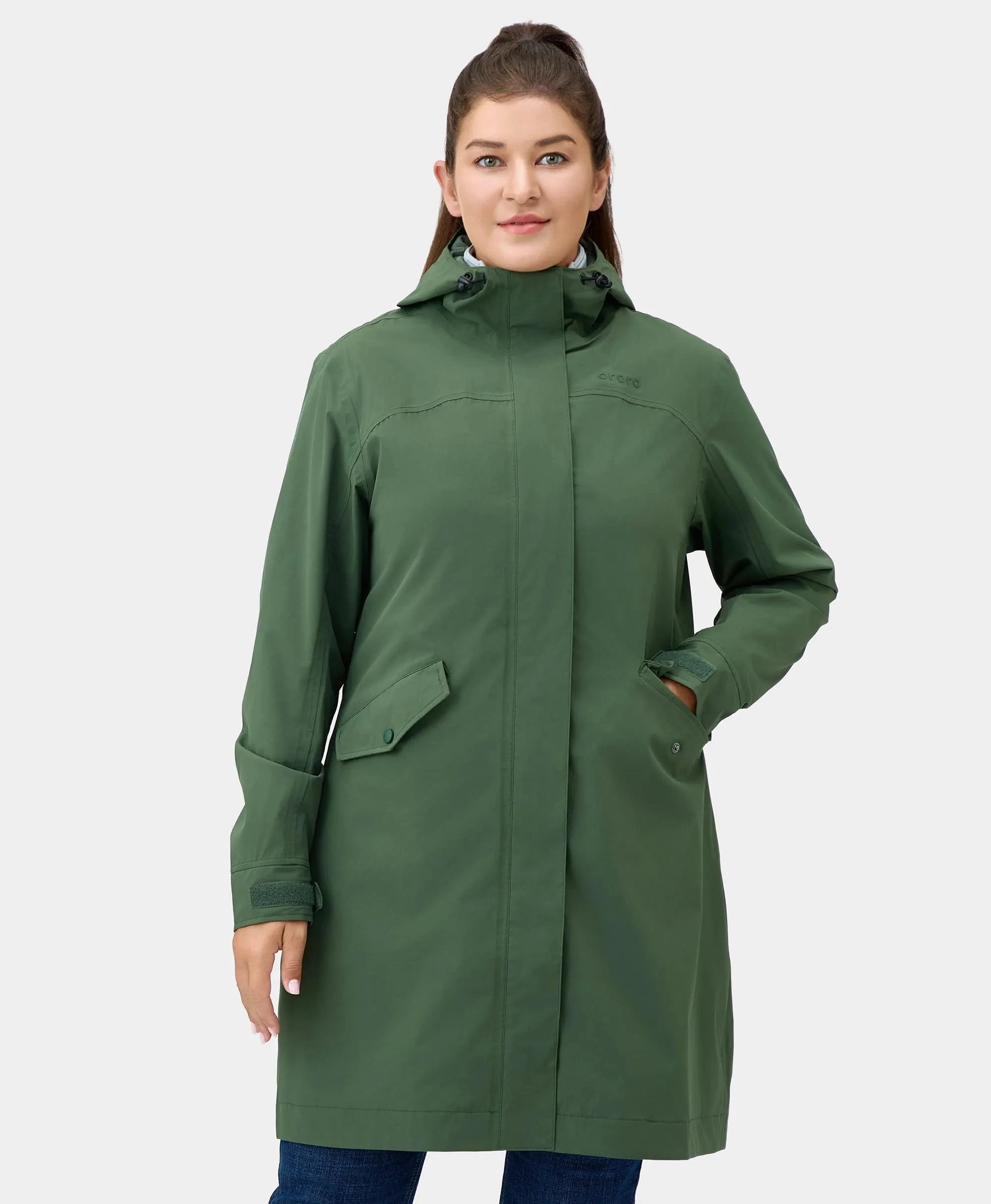 (Open-box) Downtown Women's Heated Rain Trench(Battery Set Not Included) sold by Ororo product image thumbnail 2