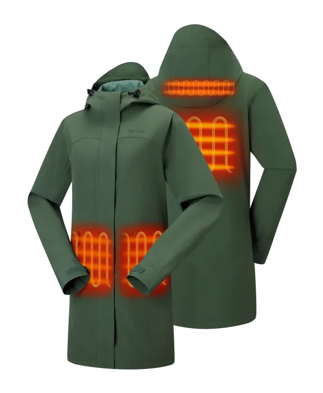 (Open-box) Downtown Women's Heated Rain Trench(Battery Set Not Included) sold by Ororo