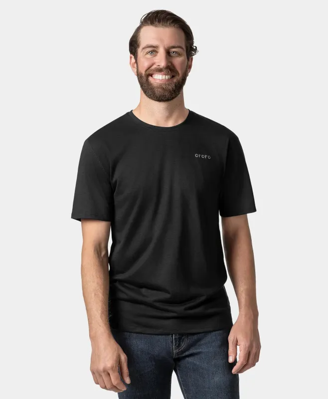 Final Sale - Men’s Short Sleeve 100% Wool T-Shirt sold by Ororo