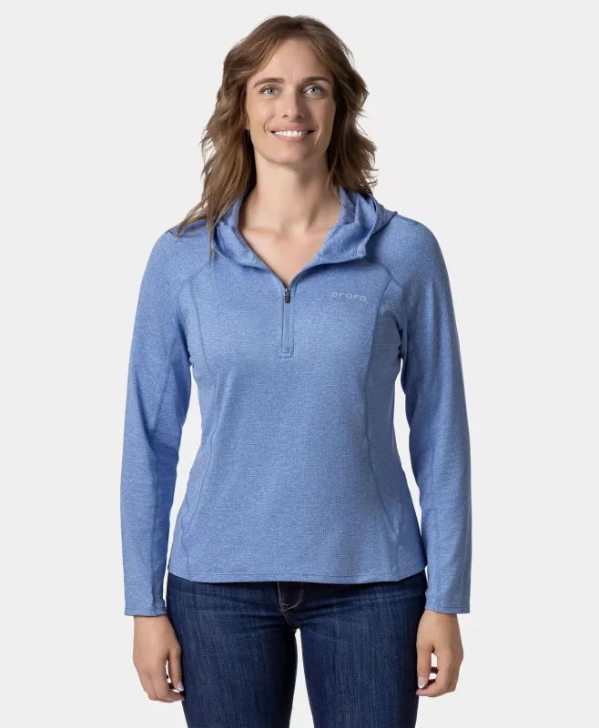 Women’s TechTrail ¼-Zip Hoodie sold by Ororo