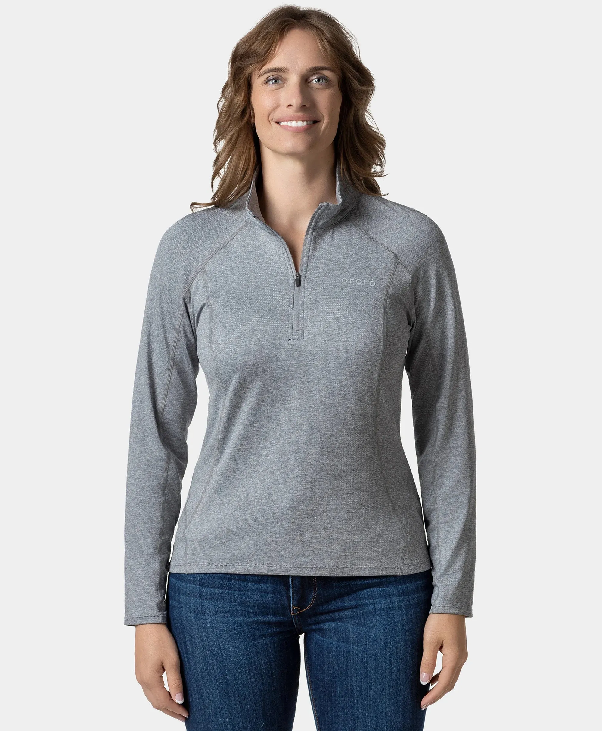 Women's TechTrail ¼- Zip Long Sleeve Shirt (Final Sale) sold by Ororo