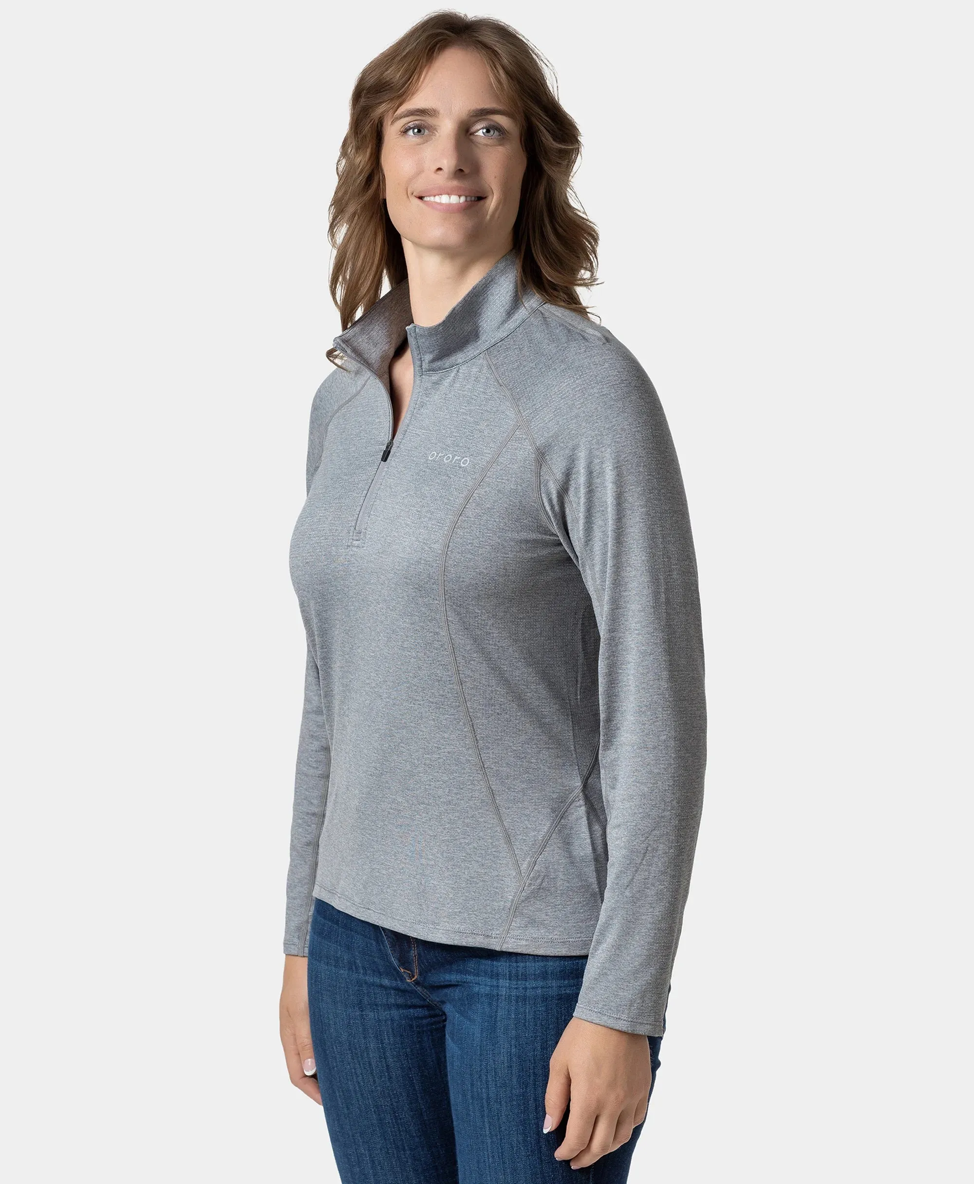 Women's TechTrail ¼- Zip Long Sleeve Shirt (Final Sale) sold by Ororo product image thumbnail 2