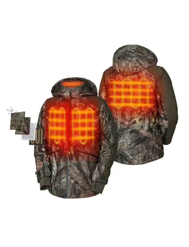 (Open-box) Men's Heated Hunting Jacket - Camouflage, Mossy Oak® Country DNA  (Battery Set Not Included) sold by Ororo