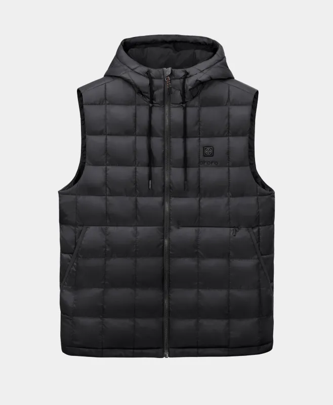 PuffLyte™ Men's 5-Zone Hooded Heated Vest sold by Ororo