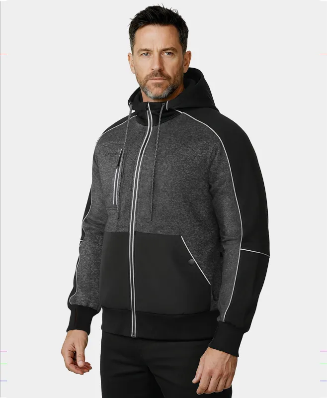 Wayne Unisex 5-Zone Heated Full-Zip Hoodie sold by Ororo