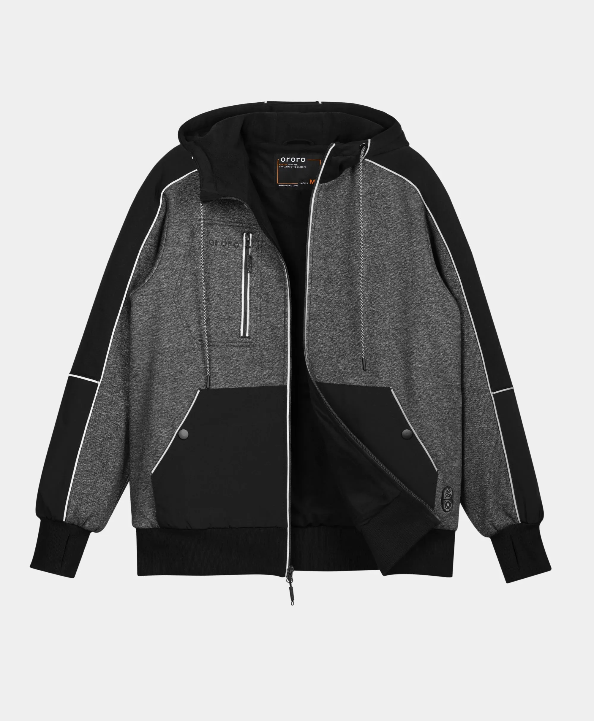 Wayne Unisex 5-Zone Heated Full-Zip Hoodie sold by Ororo product image thumbnail 3