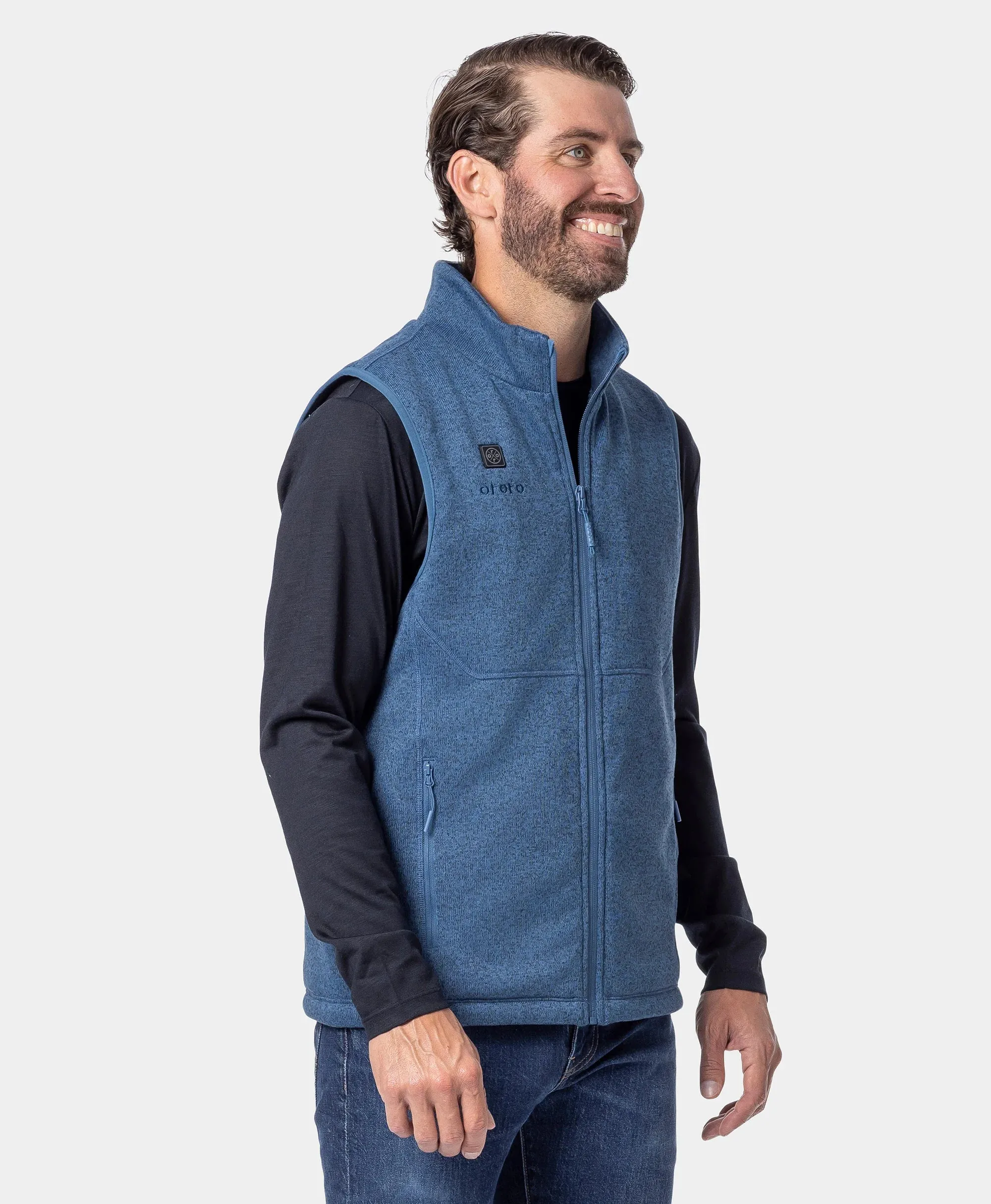 Augusta Tournament Men's 4-Zone Heated Sweater Fleece Vest sold by Ororo product image thumbnail 5
