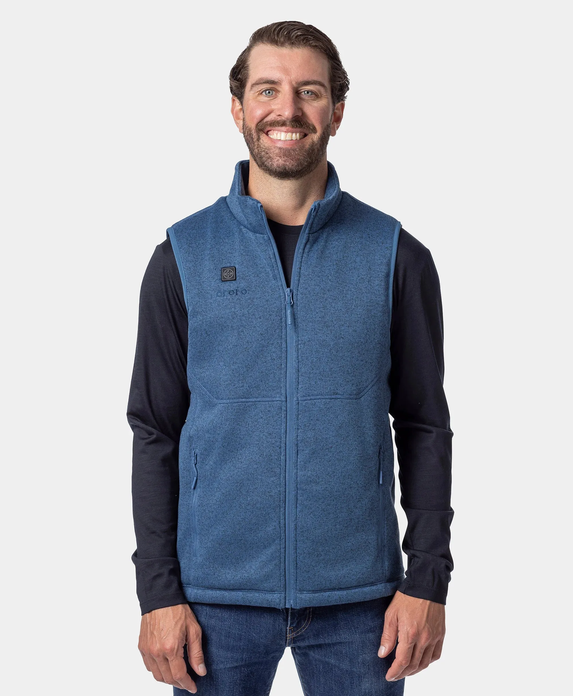 Augusta Tournament Men's 4-Zone Heated Sweater Fleece Vest sold by Ororo product image thumbnail 4