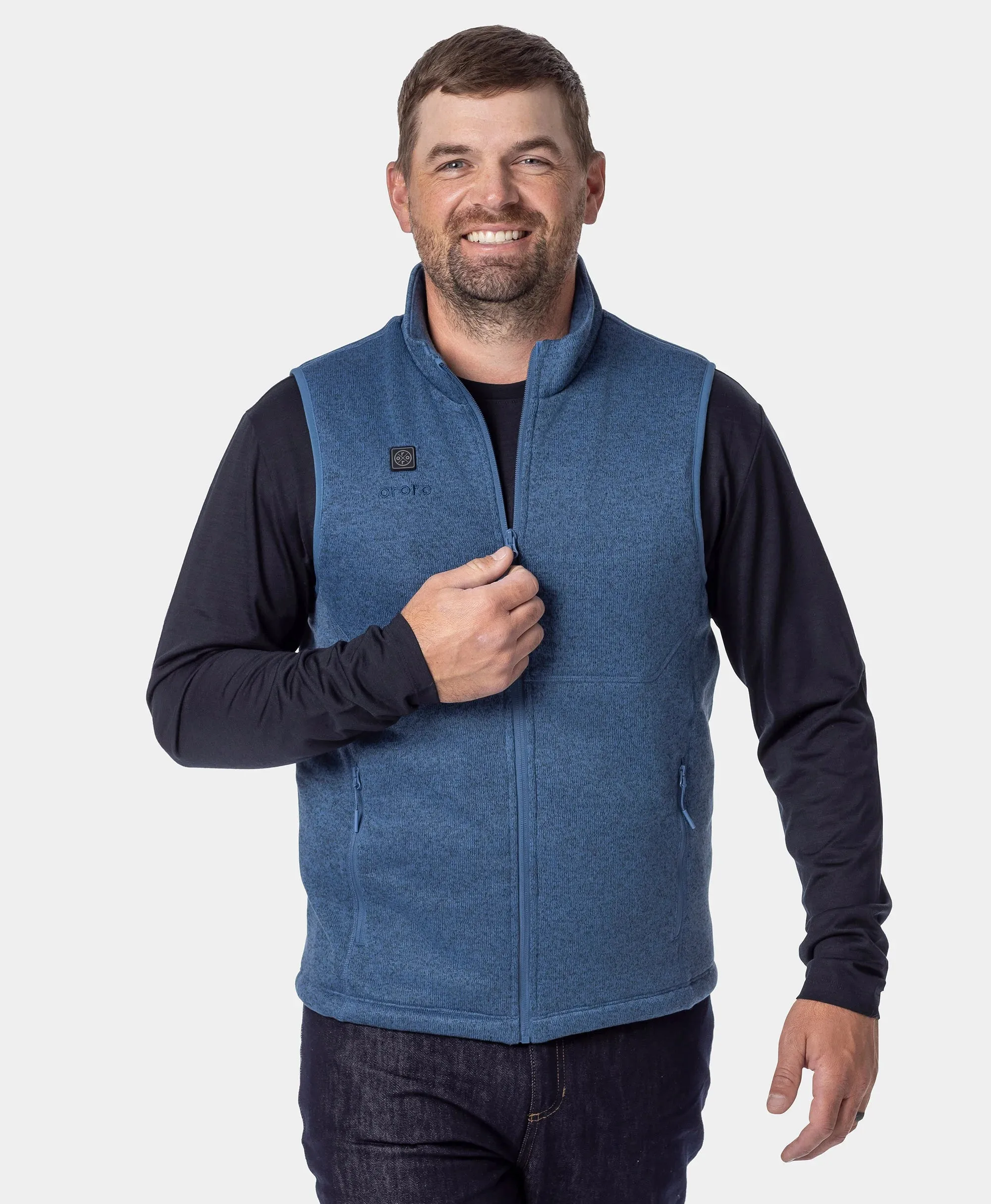 Augusta Tournament Men's 4-Zone Heated Sweater Fleece Vest sold by Ororo product image thumbnail 3