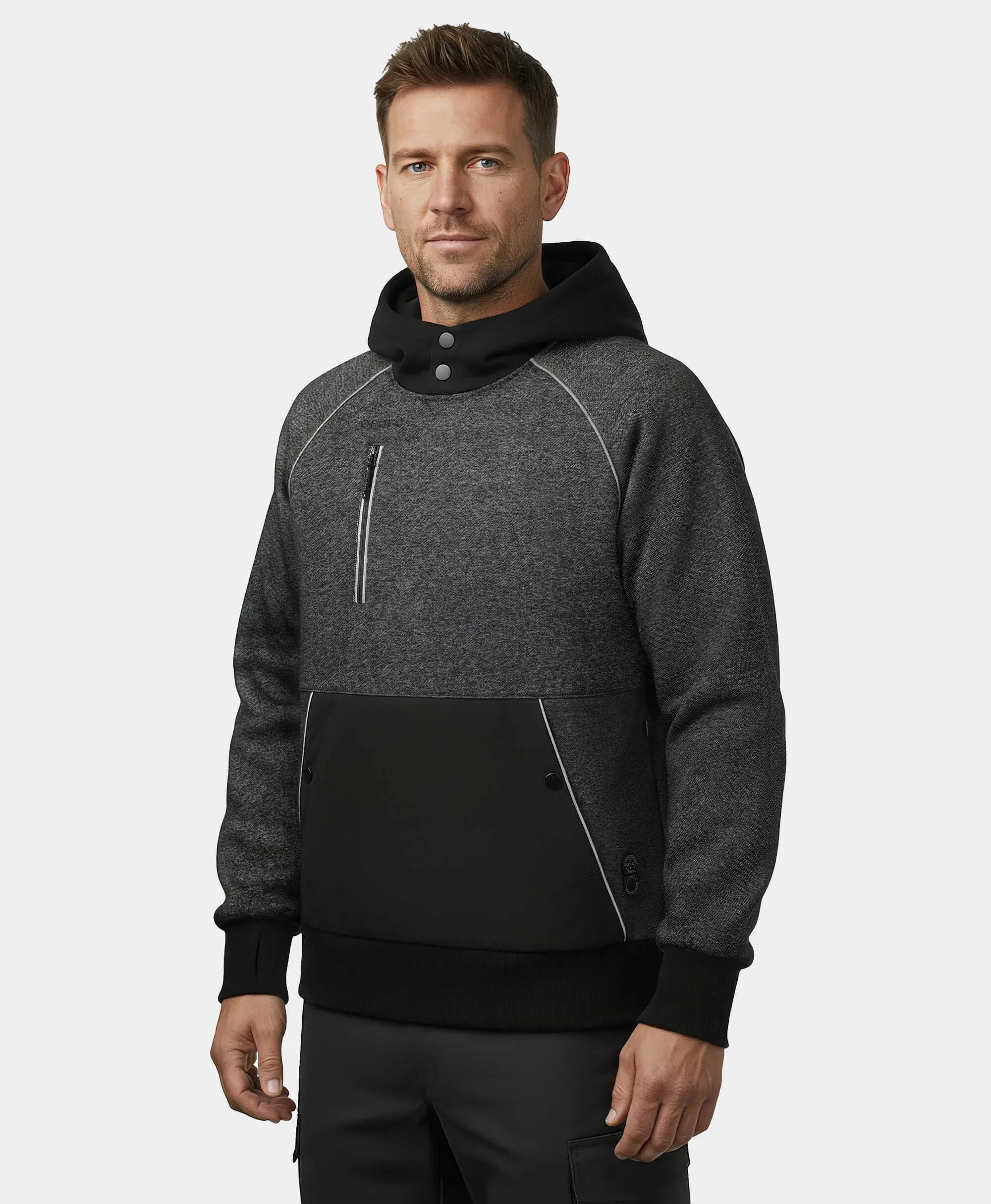 Indy Unisex 6-Zone Dual-Control Heated Hoodie Pullover sold by Ororo product image thumbnail 4