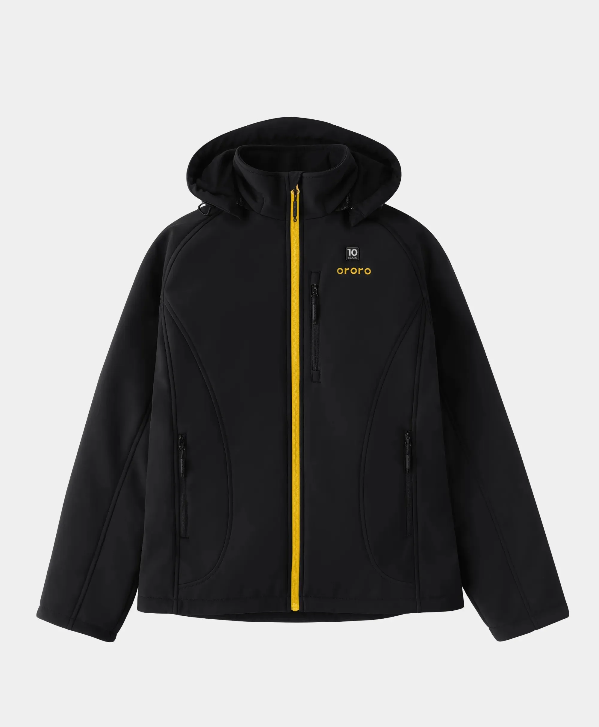 Women's 4-Zone Classic Heated Jacket (10-Year Anniversary Limited Edition) - Black & Gold sold by Ororo