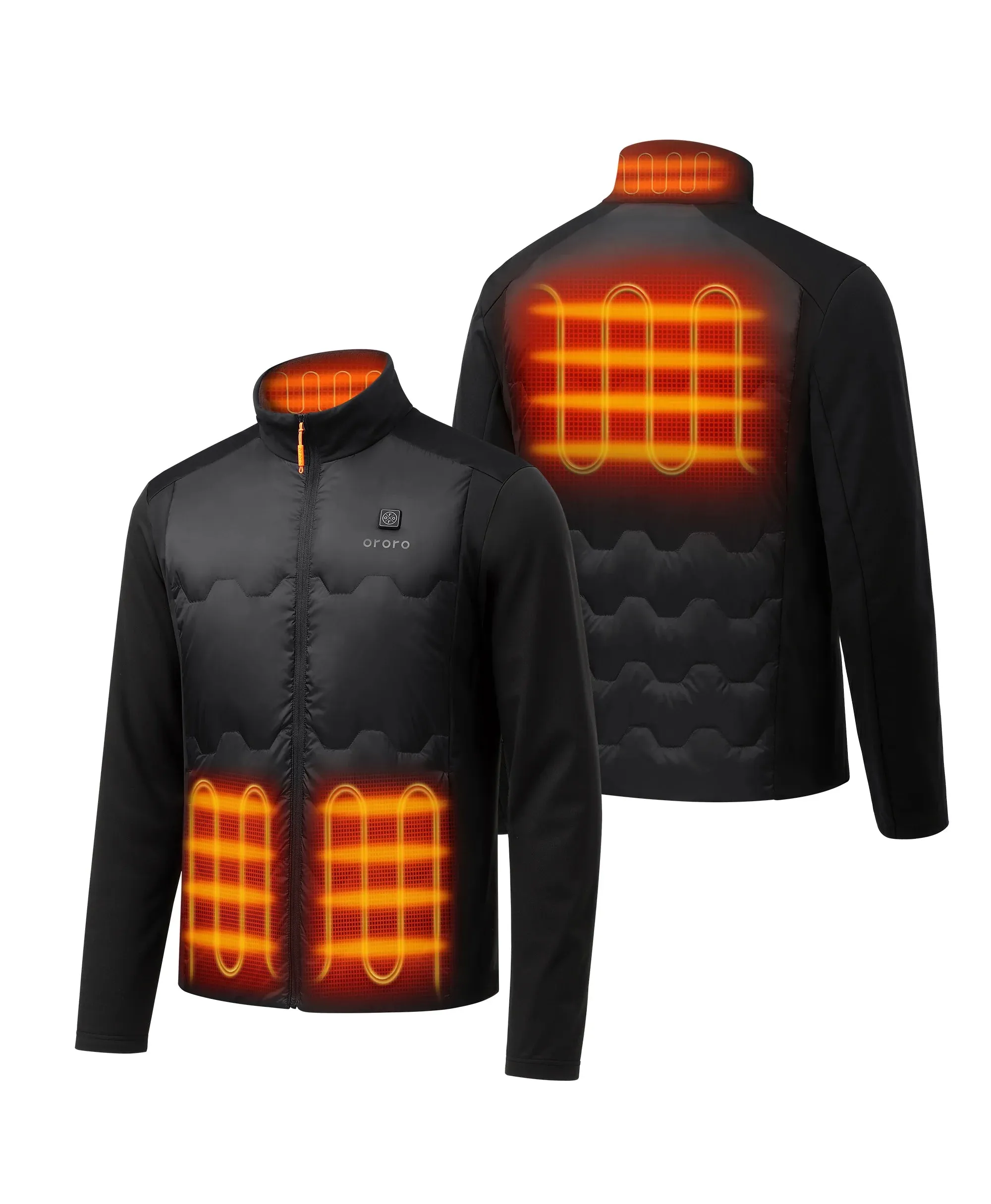 Verbier Men's 4-Zone Heated Down Jacket sold by Ororo product image thumbnail 2
