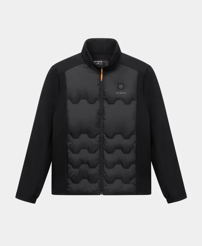 Verbier Men's 4-Zone Heated Down Jacket made by Ororo
