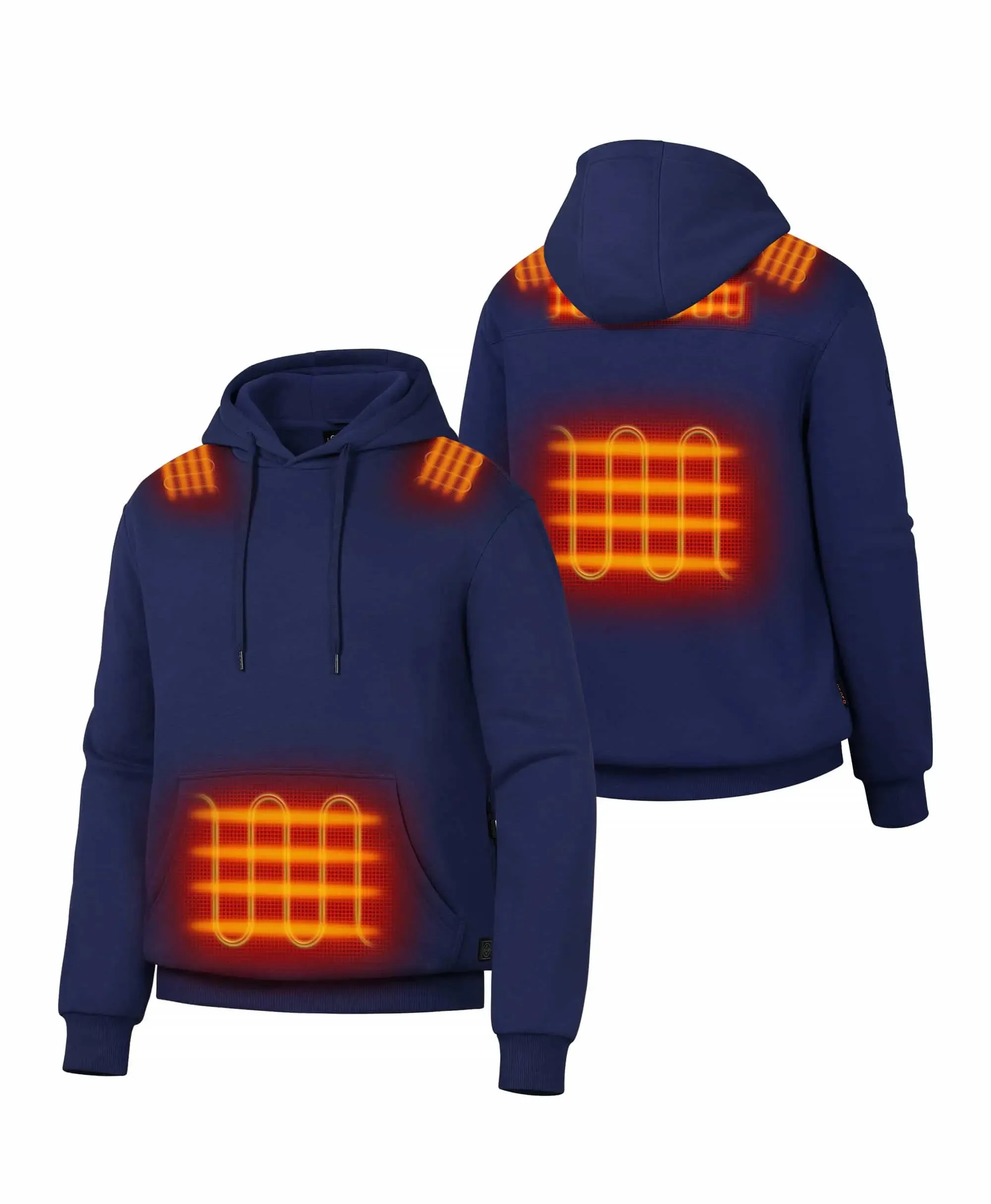 Preston Unisex 5-Zone Pullover Heated Hoodie sold by Ororo product image thumbnail 2