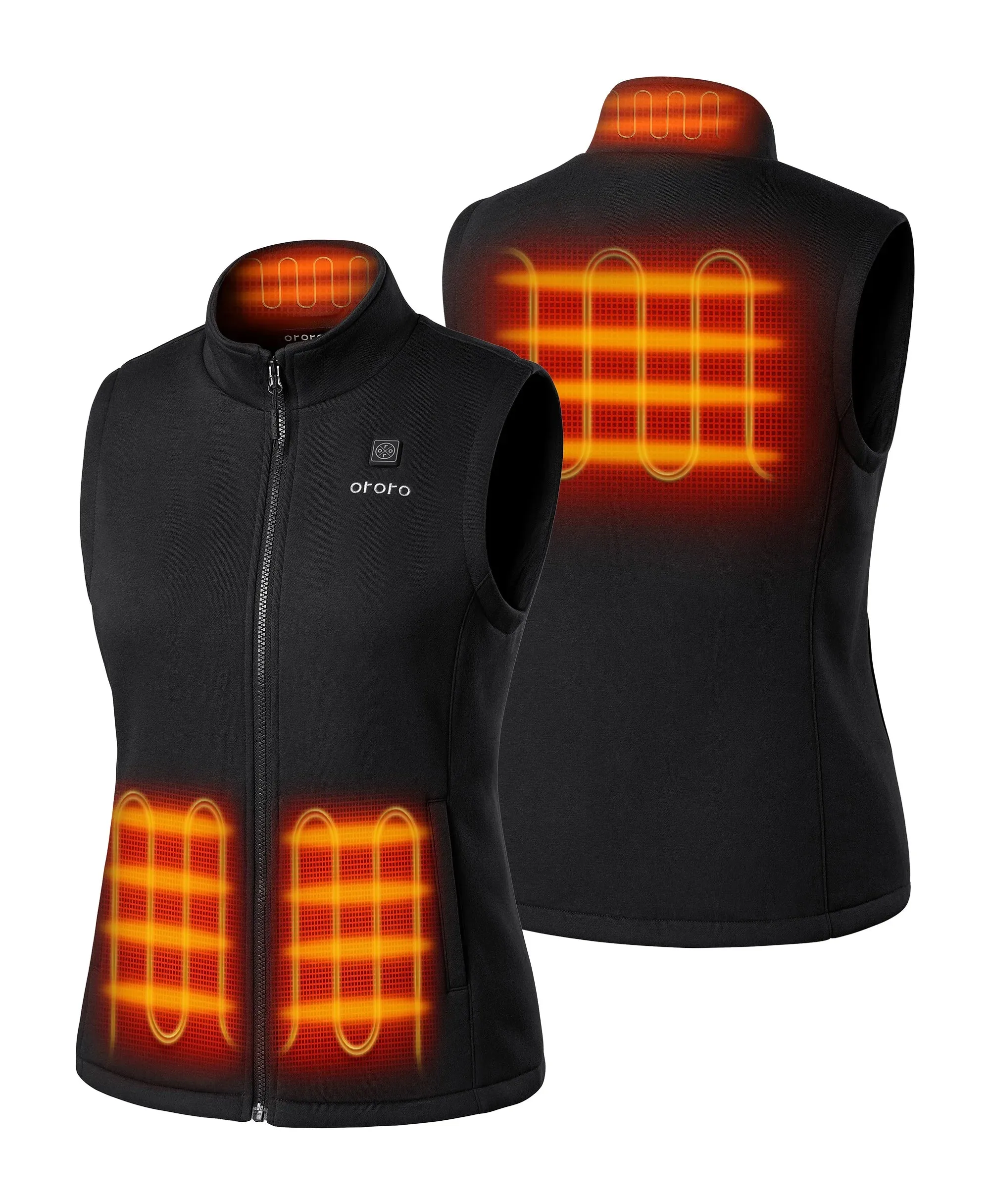 (Open-box) Women's Heated Fleece Vest (2025) (Battery Set Not Included) sold by Ororo