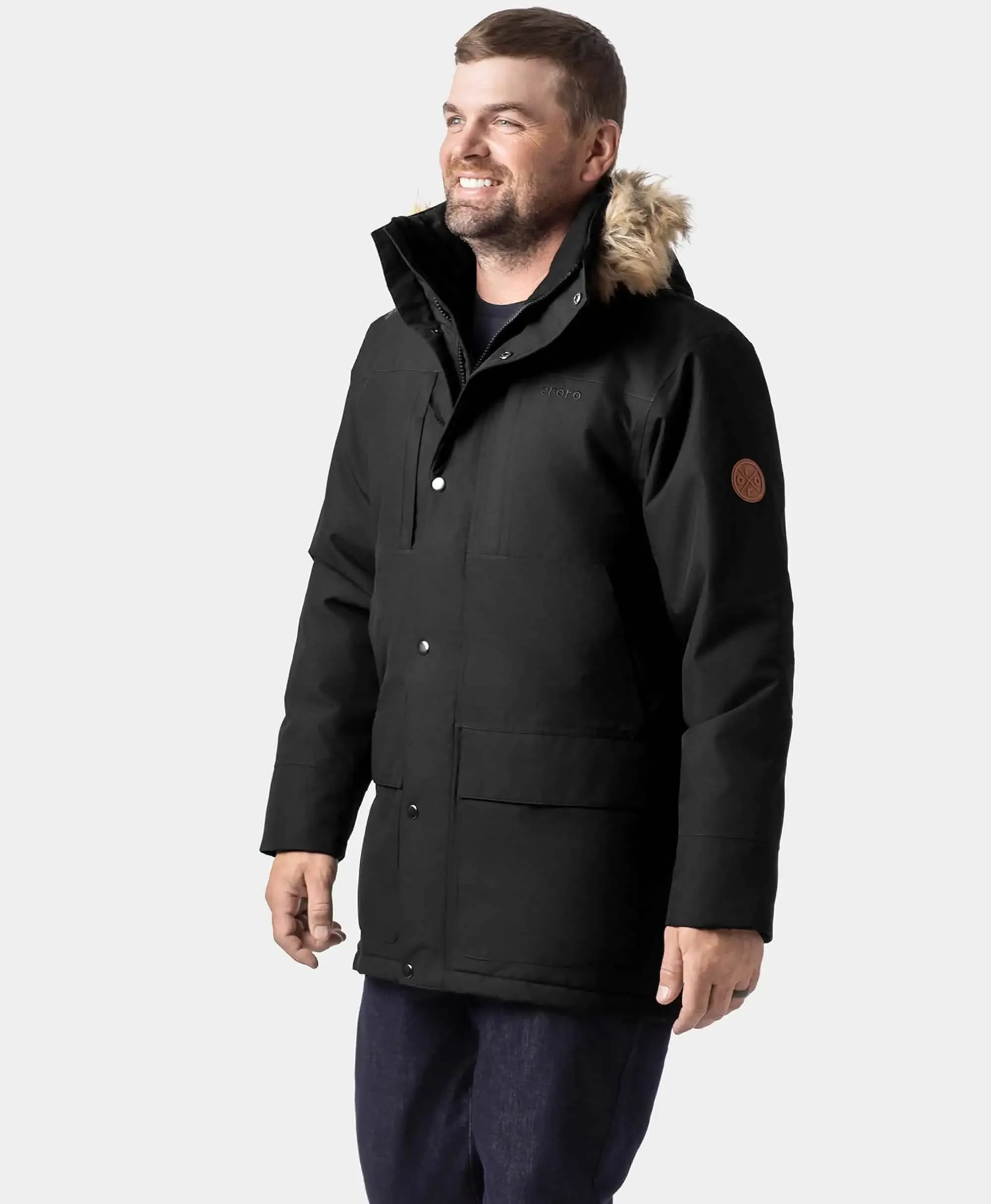 Gstaad Men's Waterproof Heated Parka sold by Ororo product image thumbnail 3