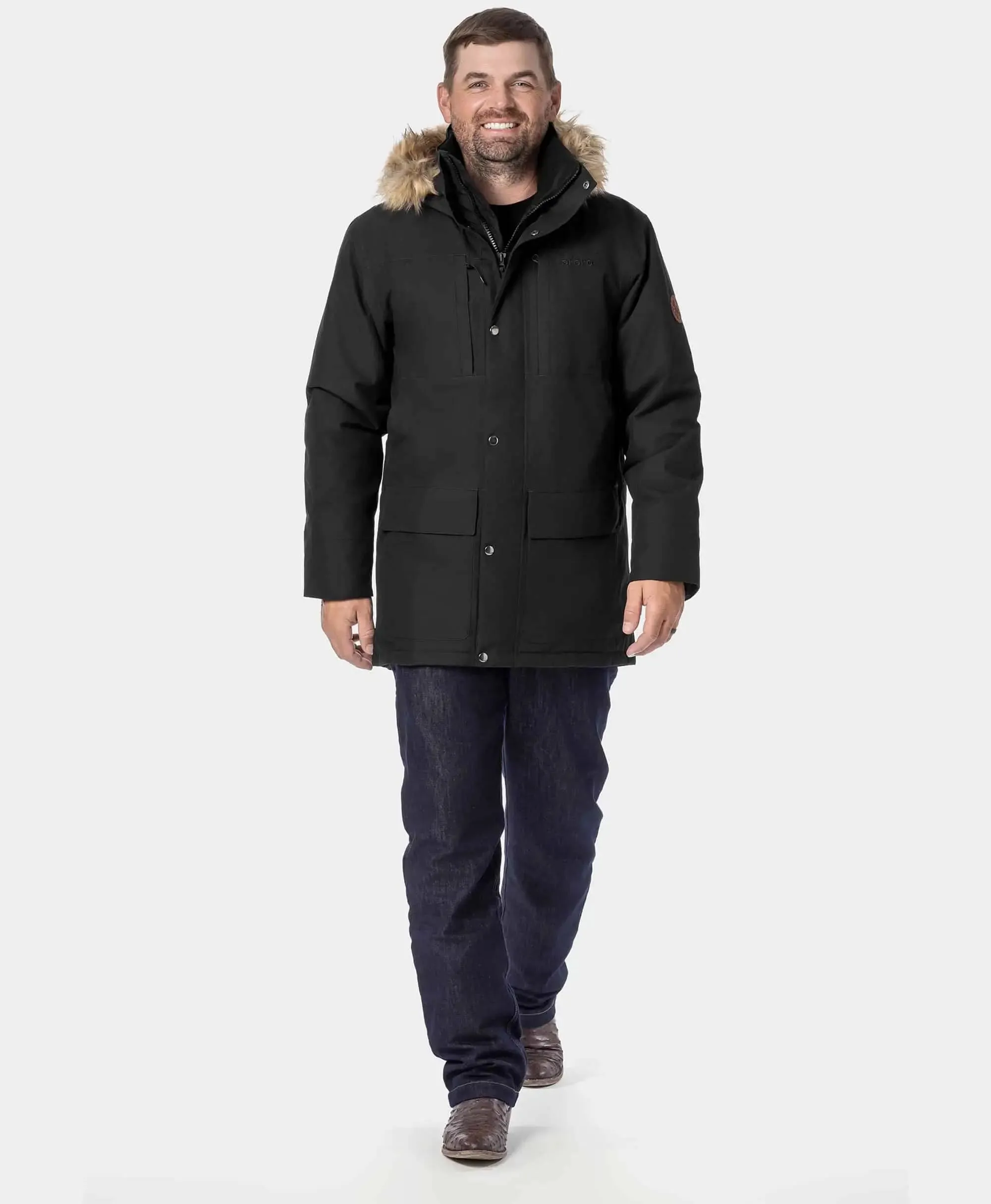 Gstaad Men's Waterproof Heated Parka sold by Ororo product image thumbnail 5