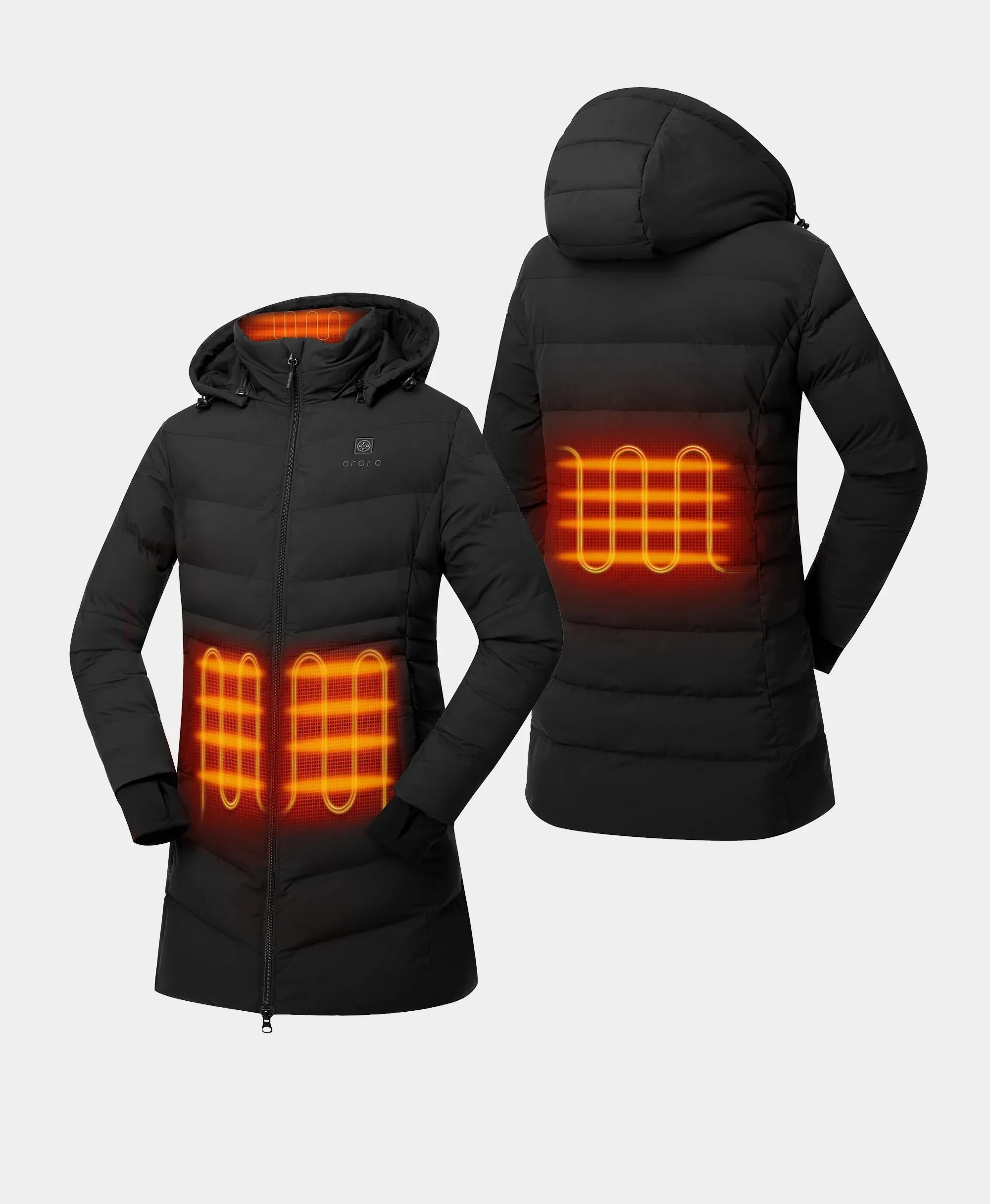 Parkside Women's 4-Zone Heated Puffer Parka Jacket (2025) sold by Ororo product image thumbnail 2