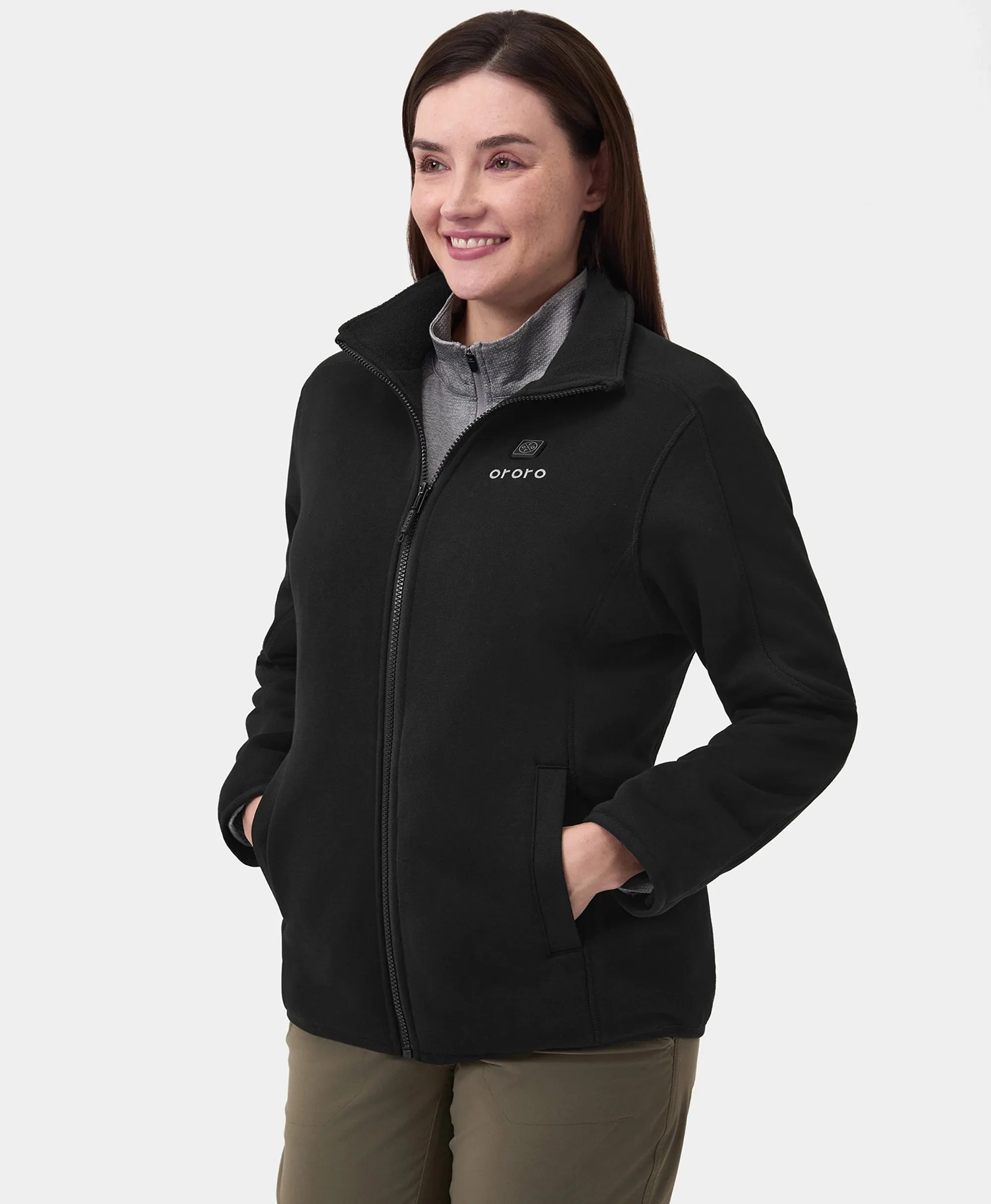 Women's Heated Full-Zip Fleece Jacket (2025) (Apparel Only) sold by Ororo product image thumbnail 3