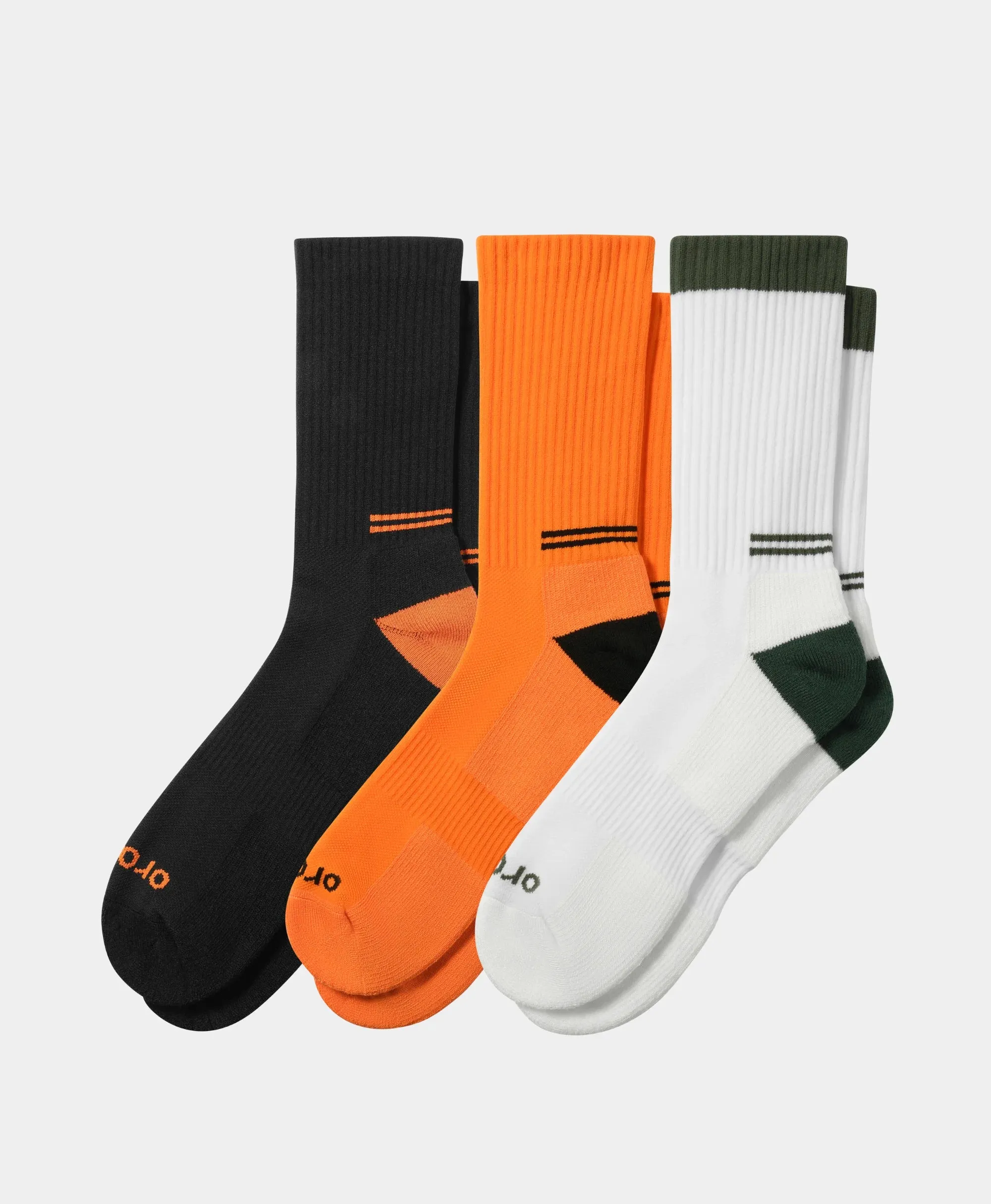 Unisex Wool Blend Mid Crew Socks 3-Pack sold by Ororo