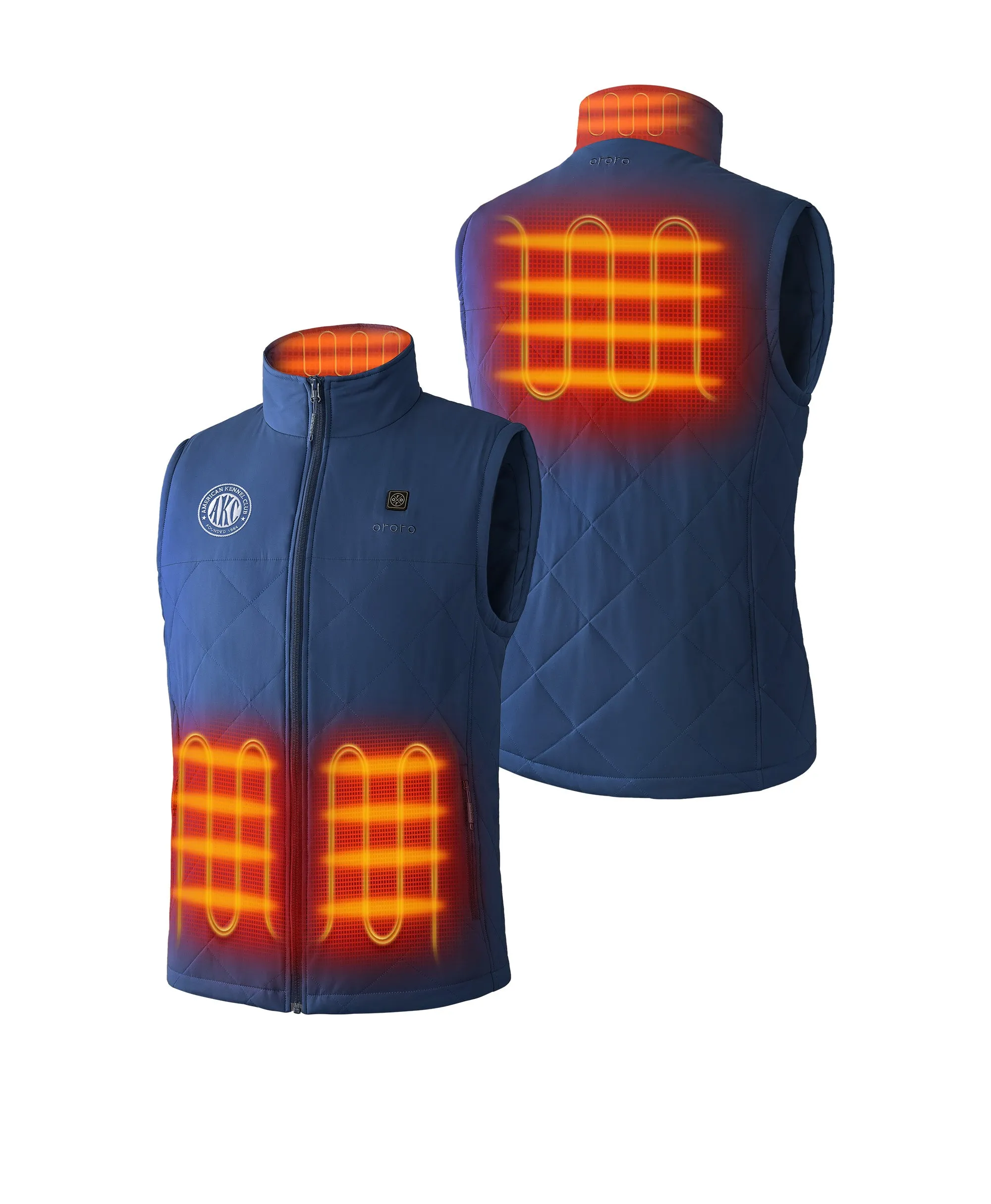 Men’s 4-Zone Quilted Heated Vest – American Kennel Club® Edition sold by Ororo product image thumbnail 2