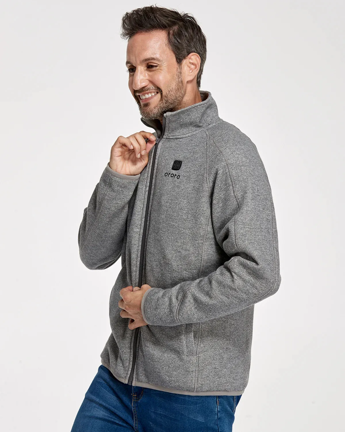 (Open-box) Men's Heated Full-Zip Fleece Jacket (2025) (Battery Set Not Included) sold by Ororo product image thumbnail 3