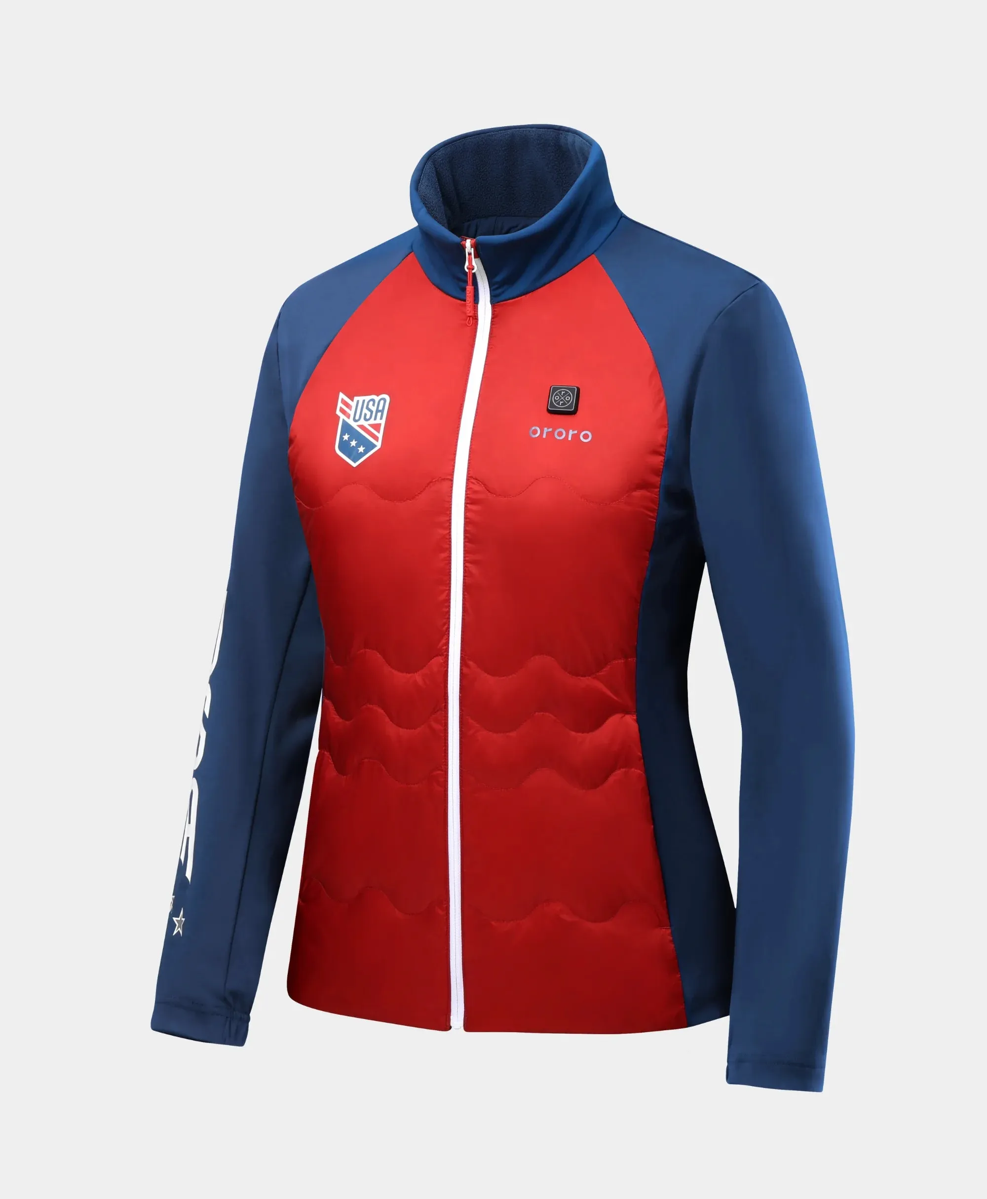 Women's Verbier 4-Zone Heated Down Jacket - USABS Edition sold by Ororo