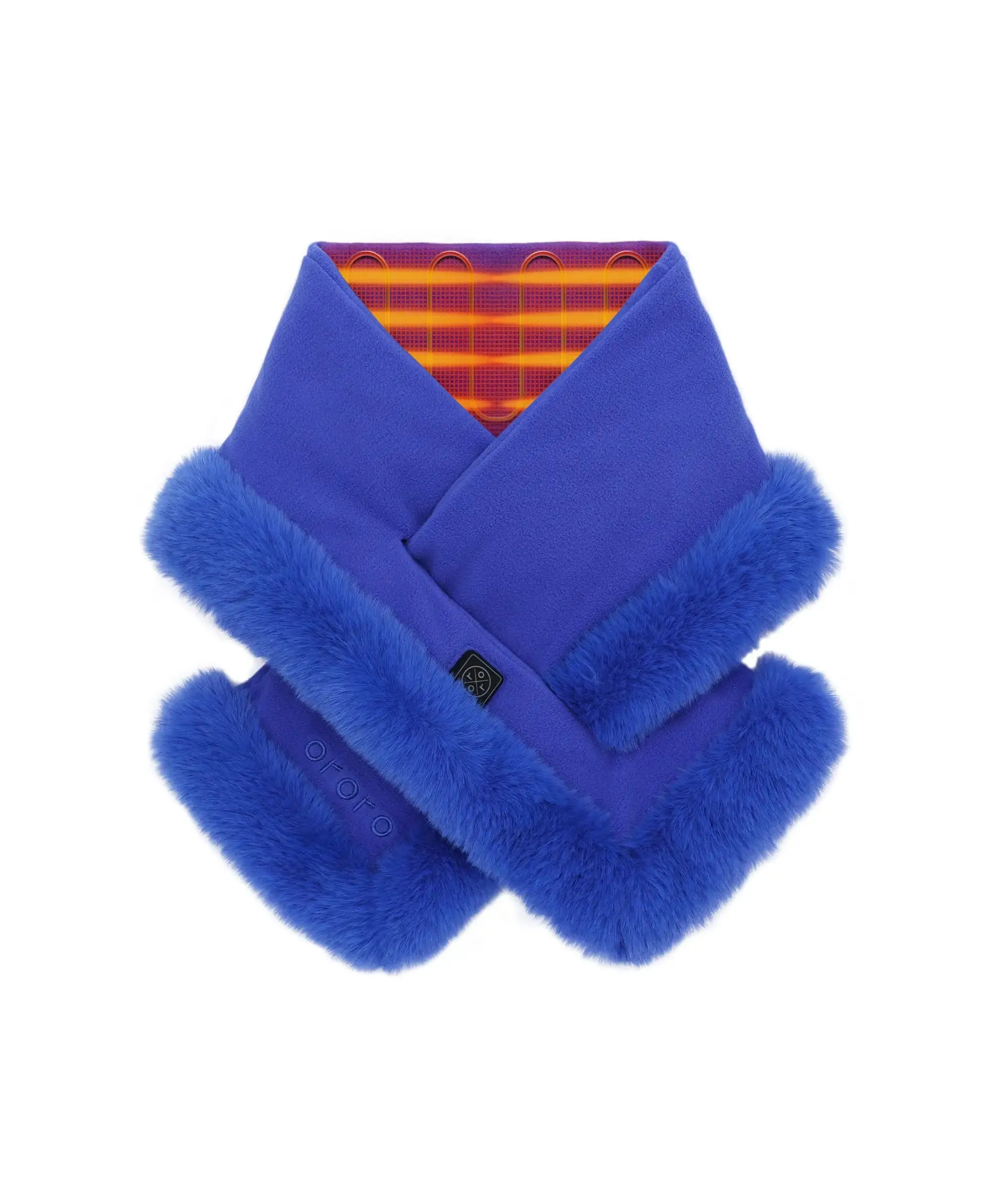 Queen Cove Unisex Heated Faux Fur Fleece Scarf sold by Ororo product image thumbnail 2