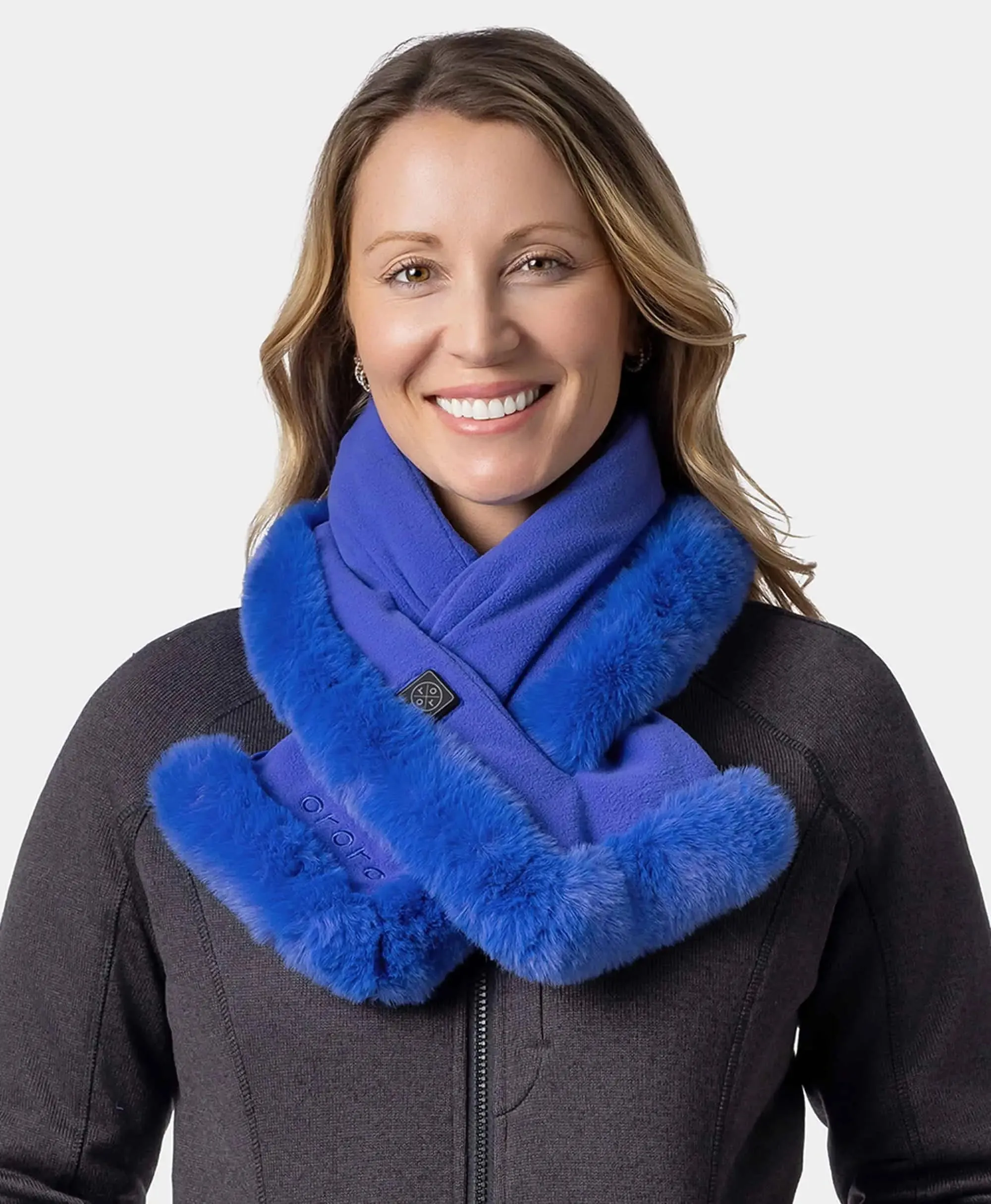 Queen Cove Unisex Heated Faux Fur Fleece Scarf sold by Ororo product image thumbnail 3