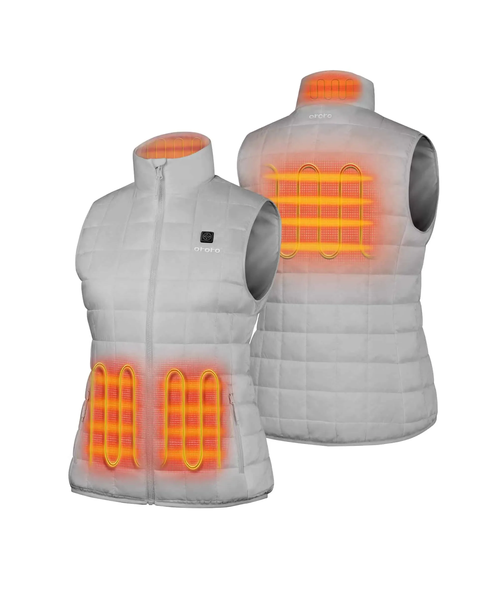 Prism Women's 4-Zone Heated Quilted Vest sold by Ororo product image thumbnail 2