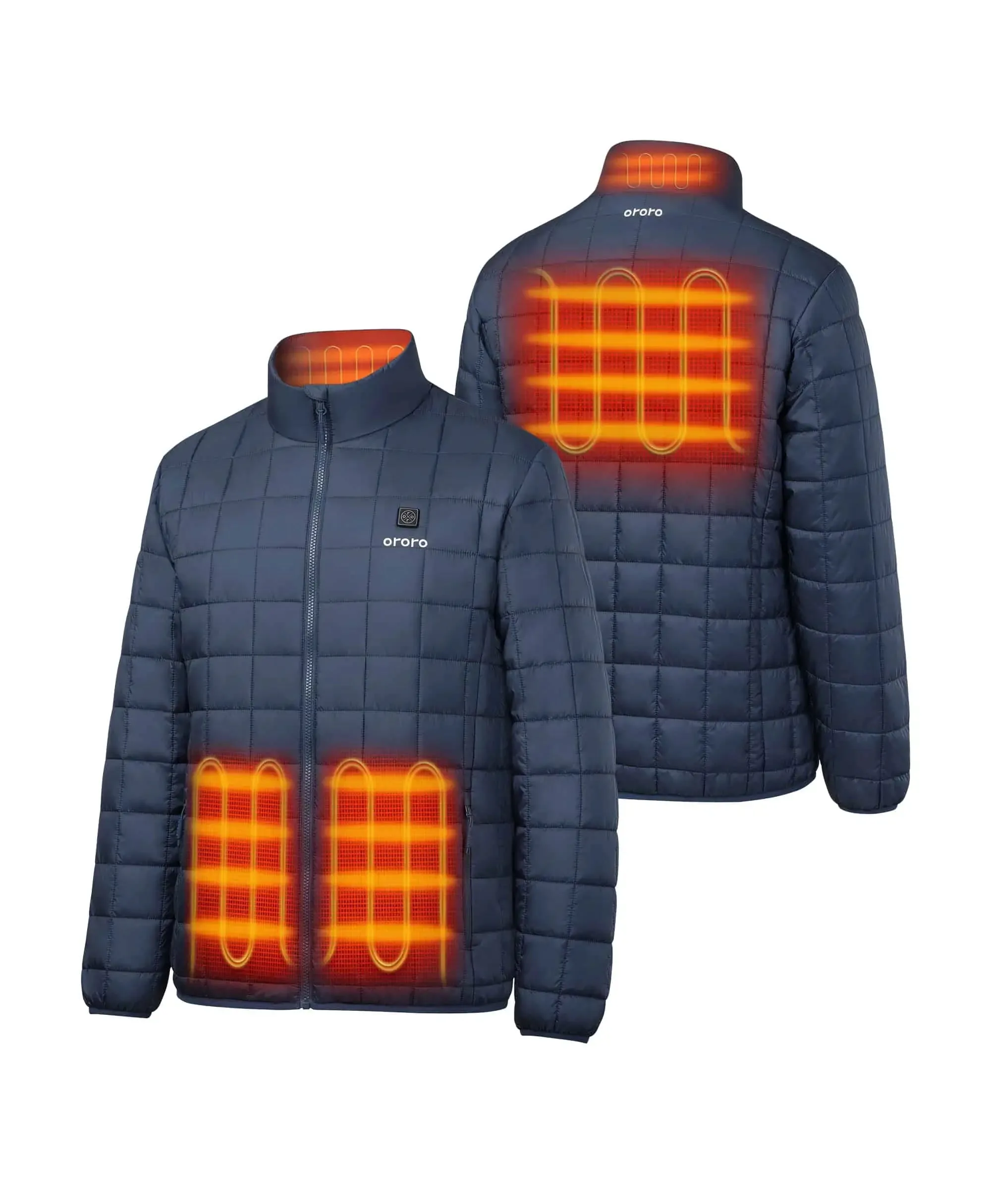 Prism Men's 4-Zone Heated Quilted Jacket sold by Ororo product image thumbnail 2