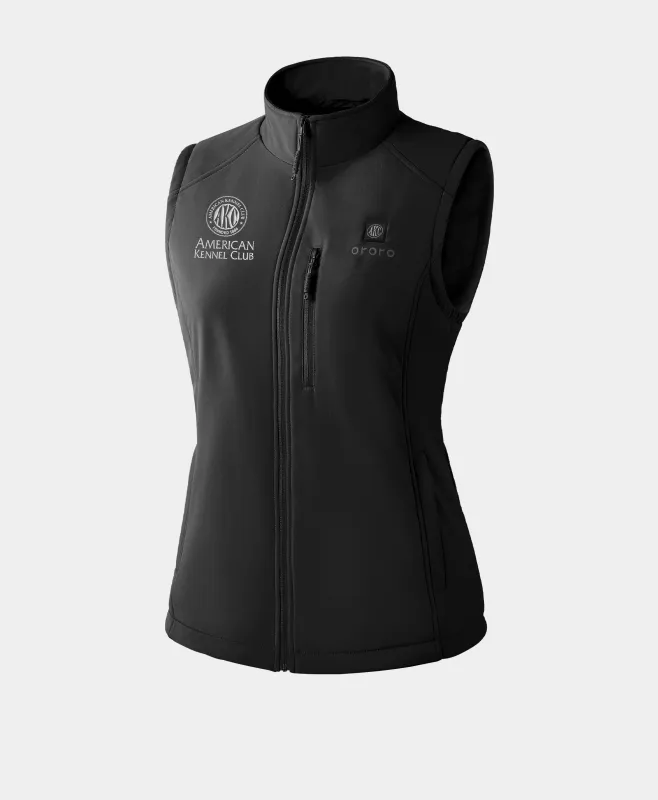 Women's 4-Zone Heated Softshell Vest - American Kennel Club® Edition sold by Ororo