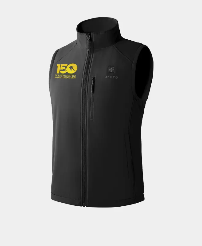 Men's 4-Zone Heated Softshell Vest - Westminster Kennel Club® Edition sold by Ororo