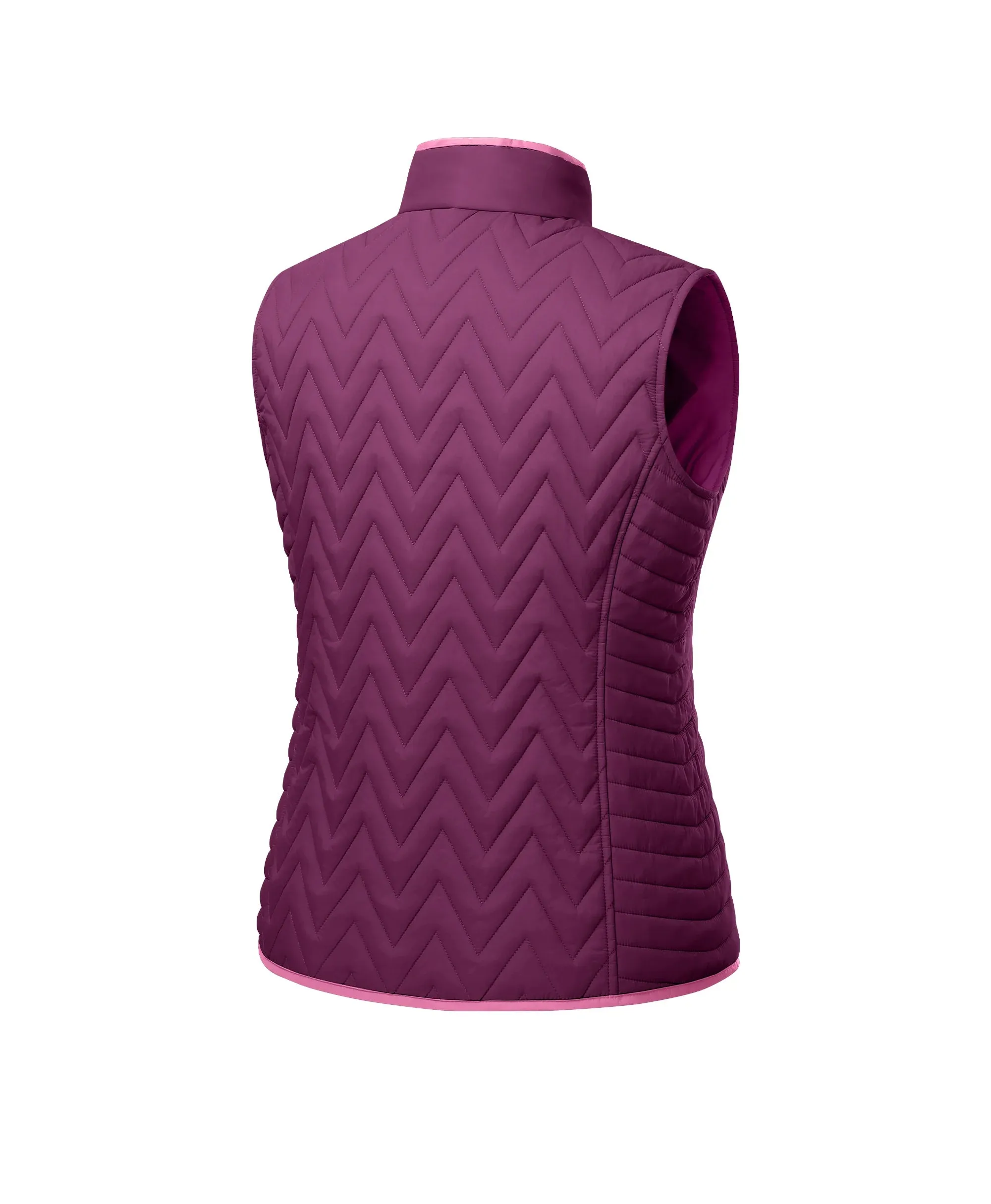 Women's Heated Chevron Quilted Vest (Purple) - Westminster Kennel Club® Edition sold by Ororo product image thumbnail 3