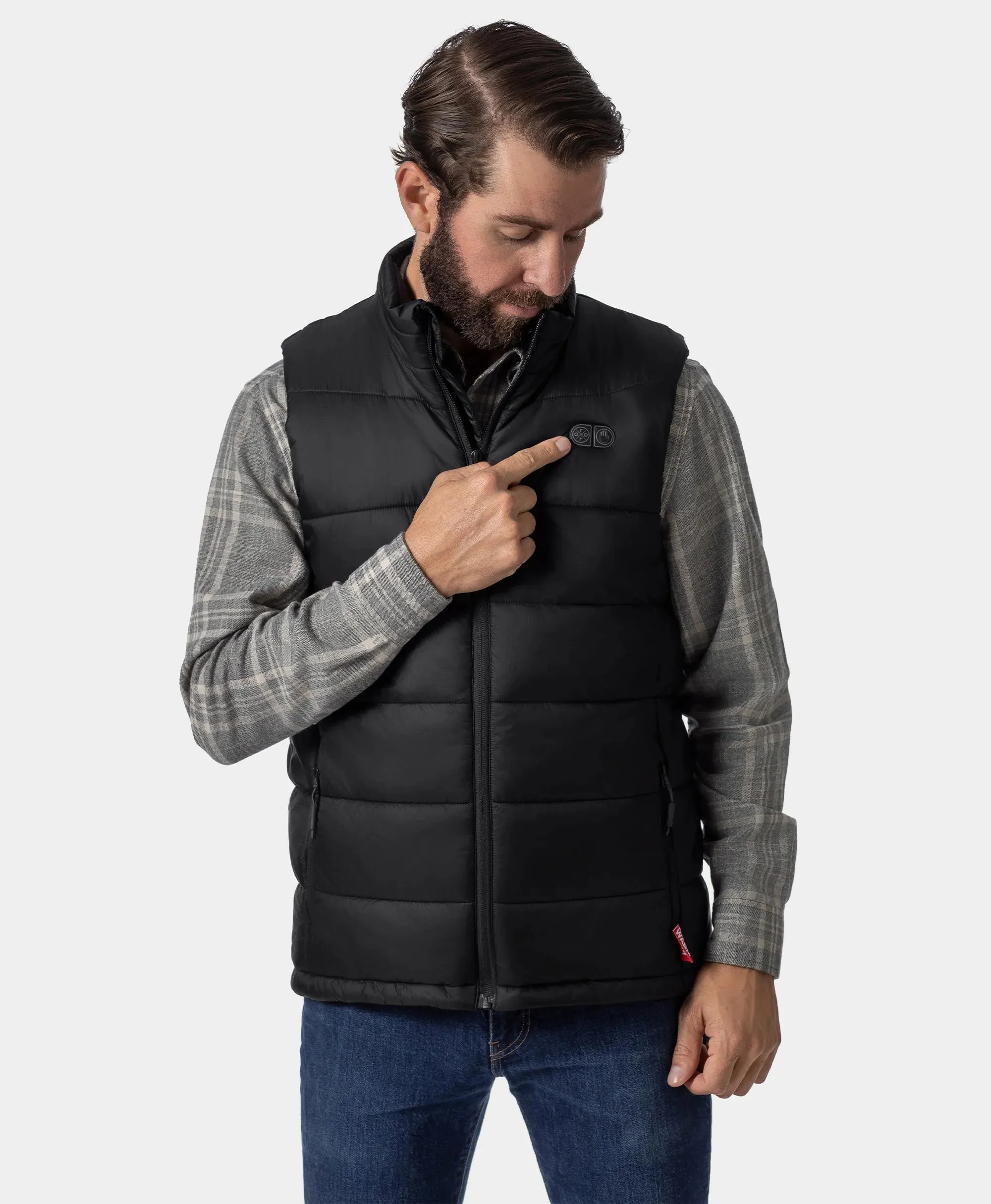 (Open-box) SureWarm® Men's 7-Zone Dual-Control Classic Pro Heated Vest (Lower Back Heating) (Battery Set Not Included) sold by Ororo product image thumbnail 5
