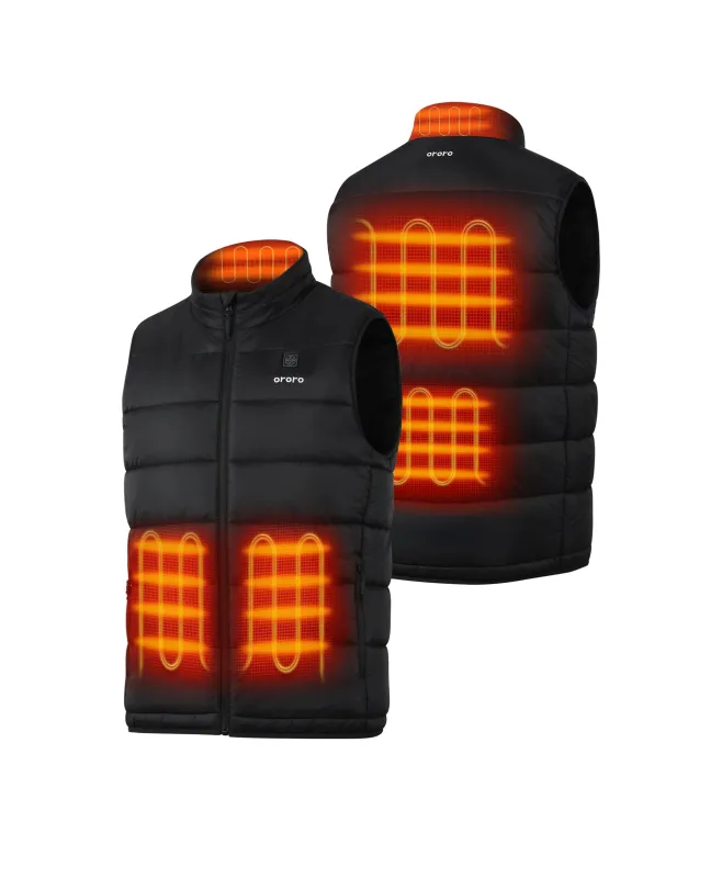 (Open-box) Men's 5-Zone Classic Evo Heated Vest ((Battery Set Not Included) made by Ororo