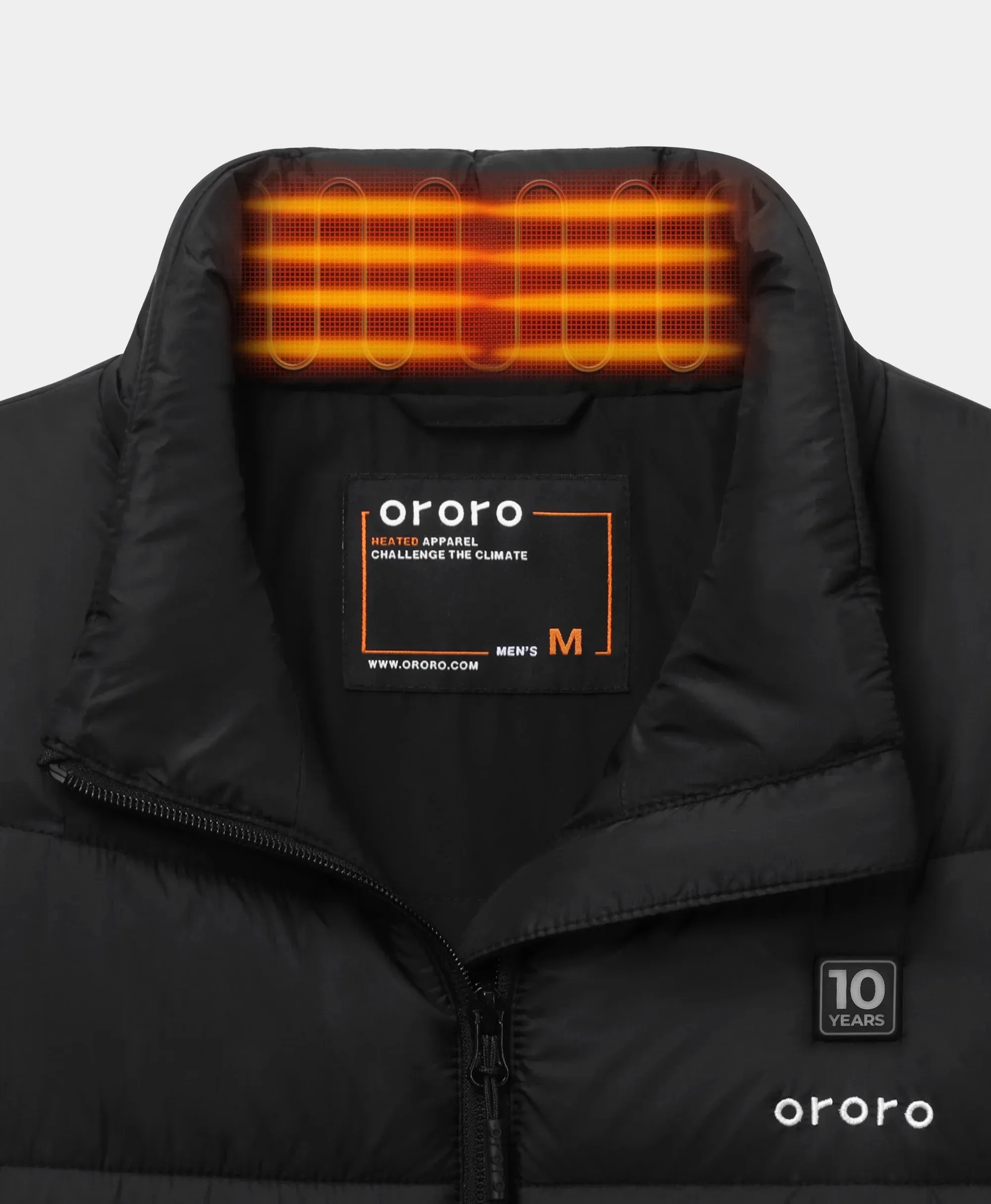 (Open-box) Men's 4-Zone Classic Heated Vest (10 Year Anniversary Limited Edition) - Black (Battery Set Not Included) sold by Ororo product image thumbnail 3