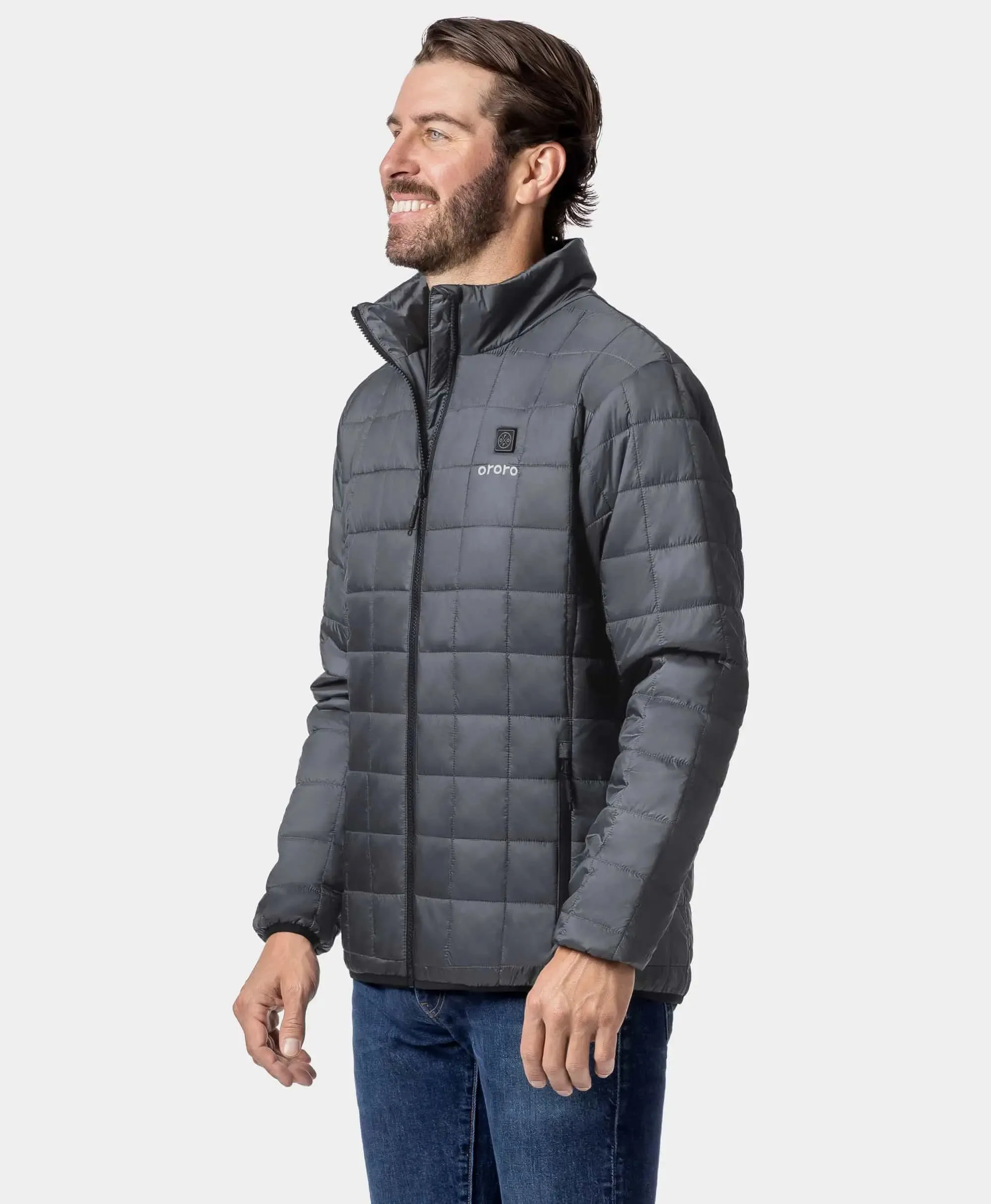 (Open-box) Prism Men's 4-Zone Heated Quilted Jacket (Battery Set Not Included) sold by Ororo product image thumbnail 3
