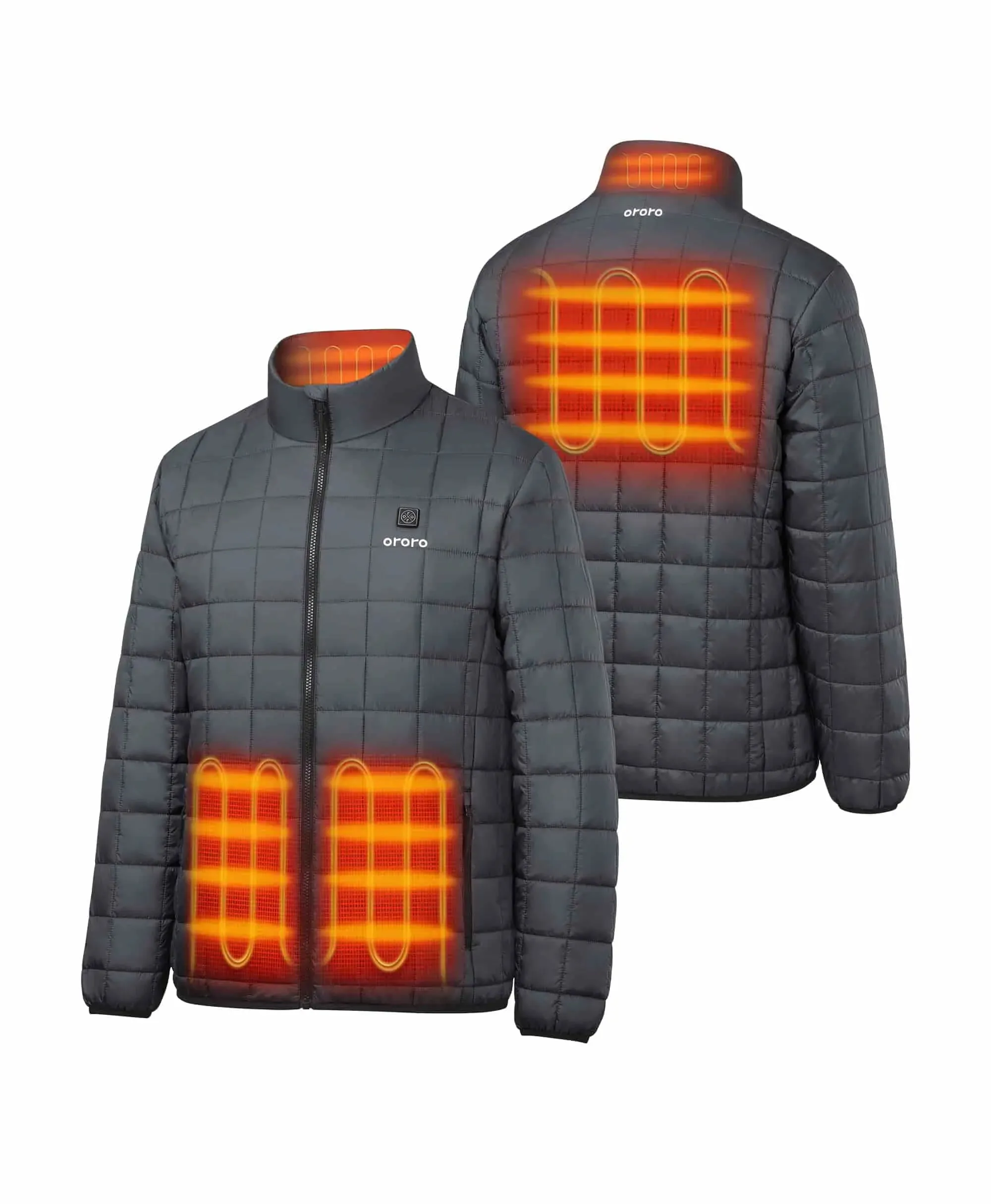 (Open-box) Prism Men's 4-Zone Heated Quilted Jacket (Battery Set Not Included) sold by Ororo