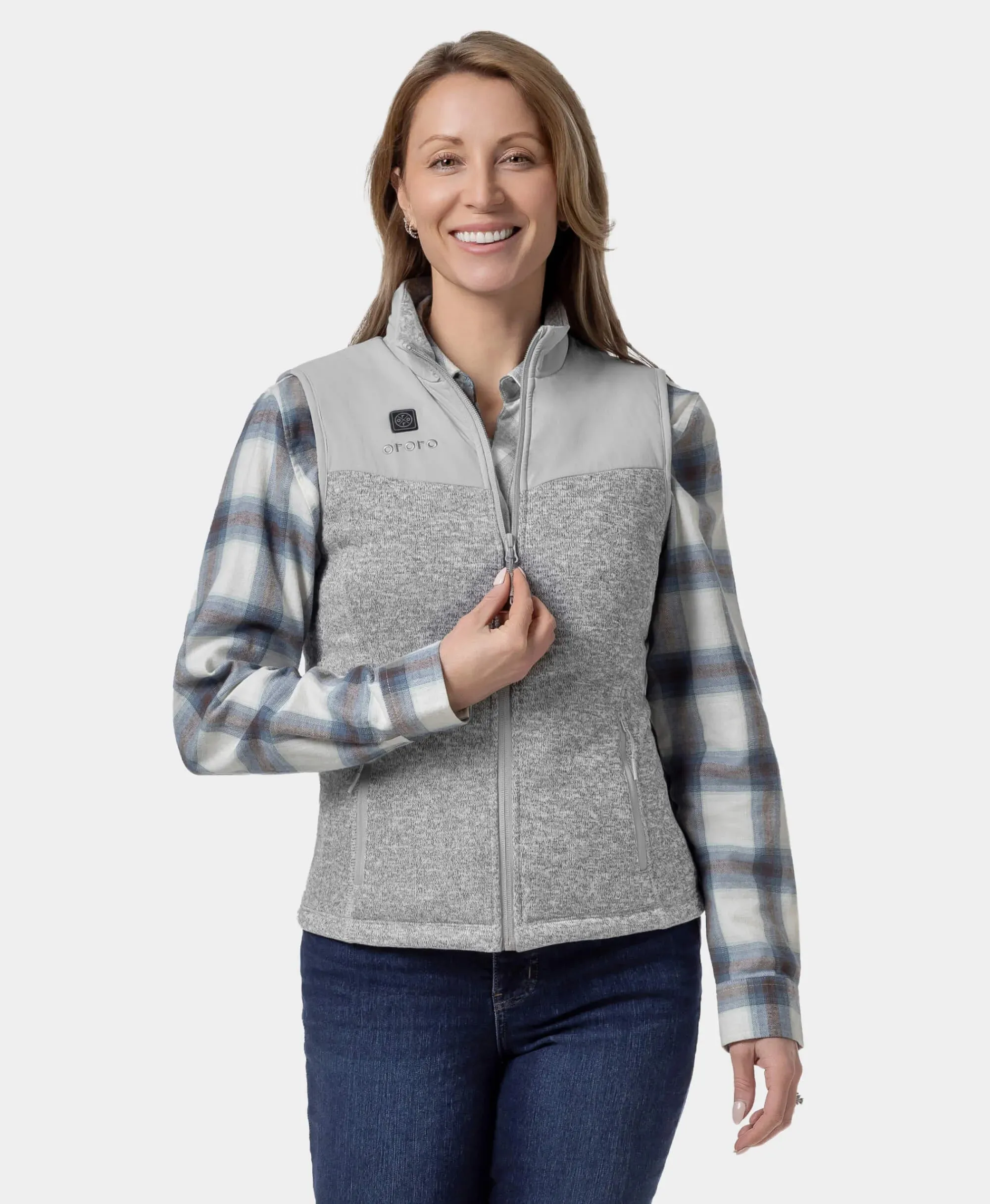 (Open-box) Augusta Women's Heated Sweater Fleece Vest (Battery Set Not Included) sold by Ororo product image thumbnail 2