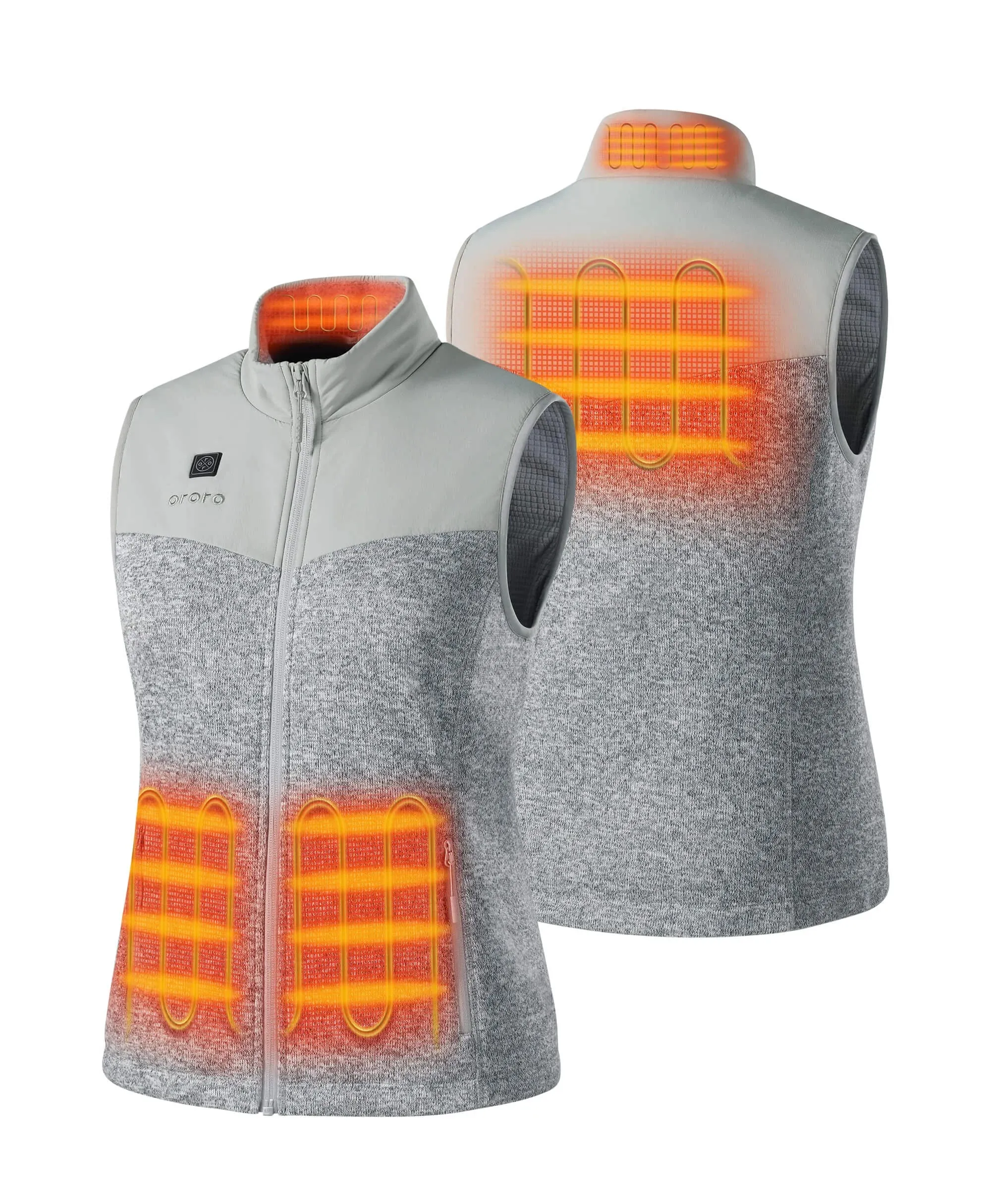 (Open-box) Augusta Women's Heated Sweater Fleece Vest (Battery Set Not Included) sold by Ororo