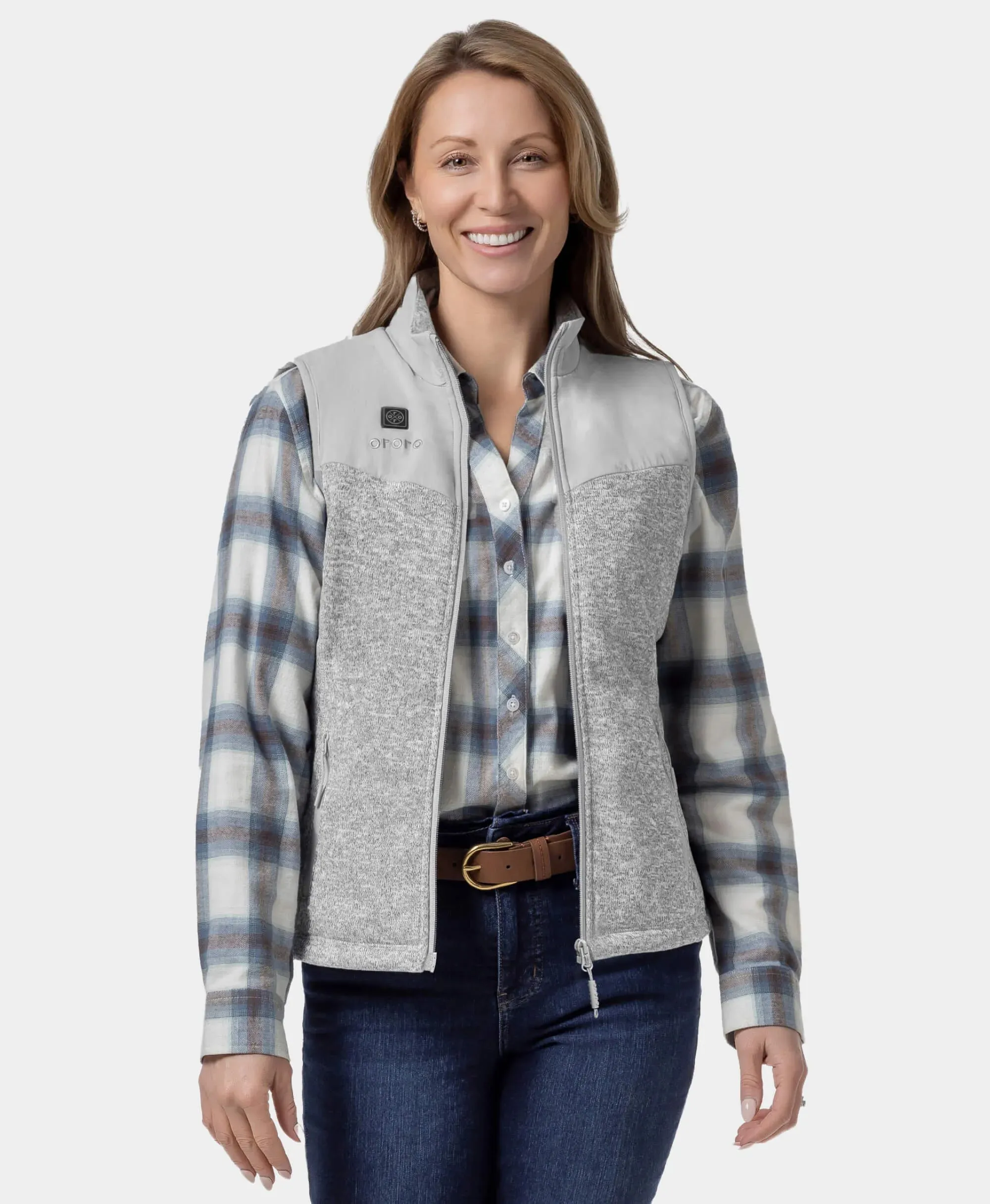 (Open-box) Augusta Women's Heated Sweater Fleece Vest (Battery Set Not Included) sold by Ororo product image thumbnail 4