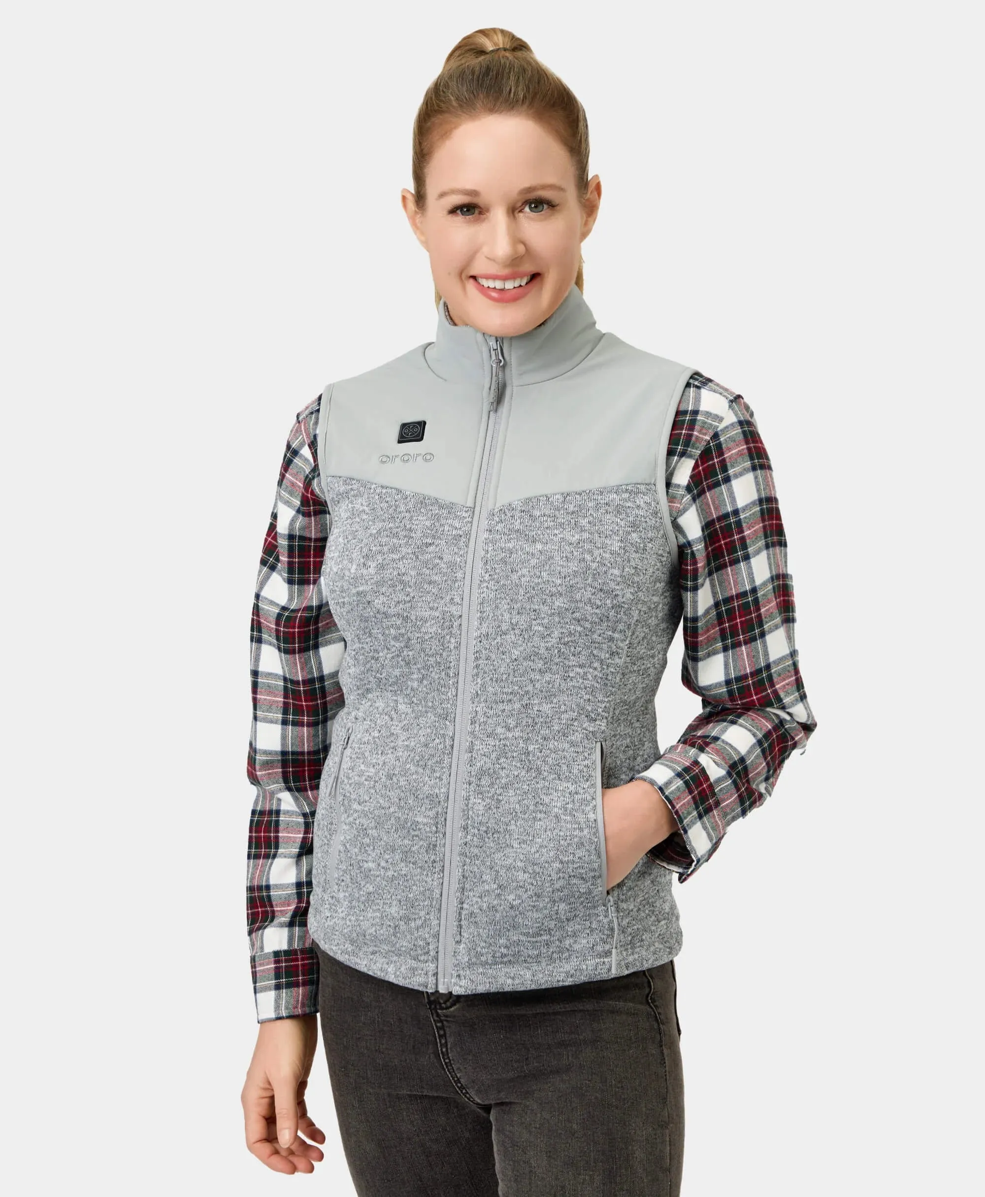 (Open-box) Augusta Women's Heated Sweater Fleece Vest (Battery Set Not Included) sold by Ororo product image thumbnail 5