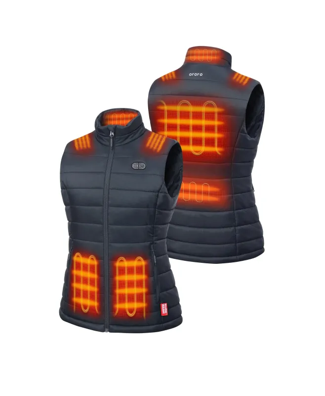 (Open-box) SureWarm® Women's 7-Zone Dual-Control Classic Pro Heated Vest (Lower Back Heating) (Battery Set Not Included) sold by Ororo